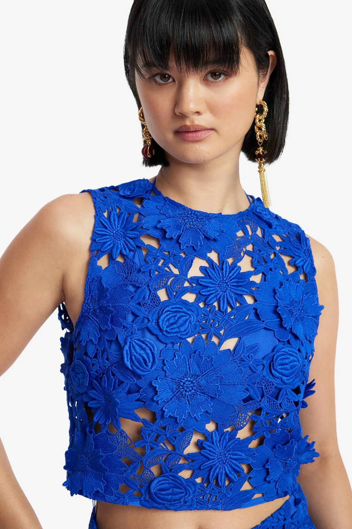 Iris Lace Top - Lapis