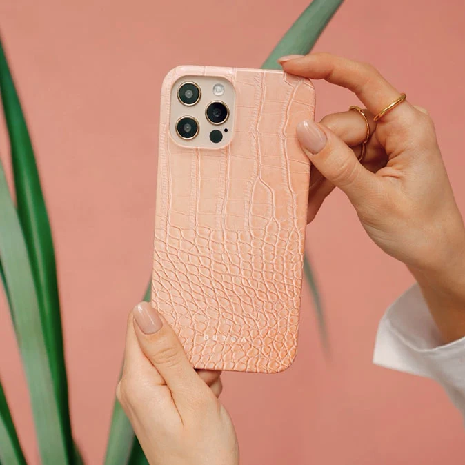Pink Croco - iPhone 11 Pro Max ケース