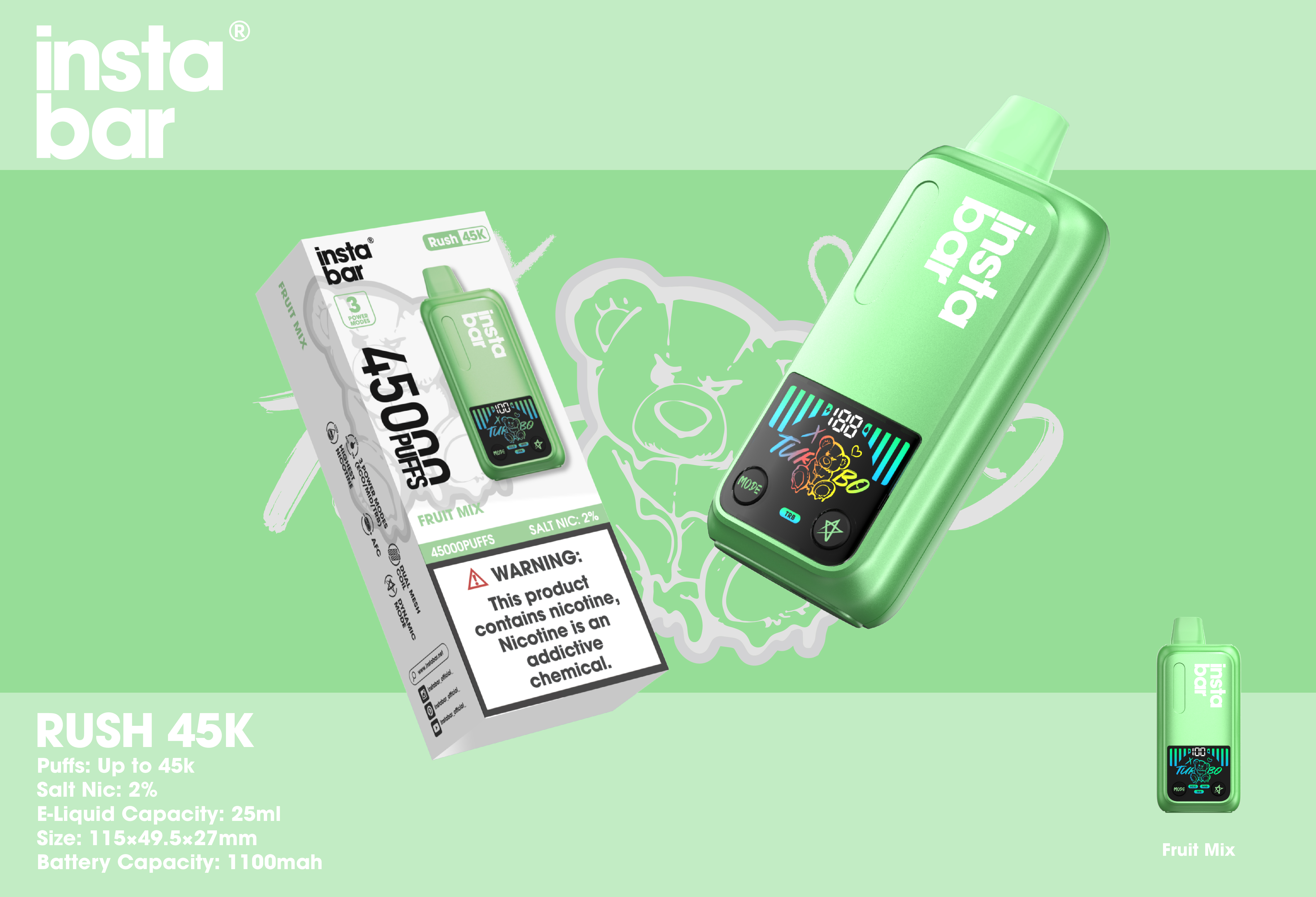 Instabar Rush 45K - mogicvape.pl