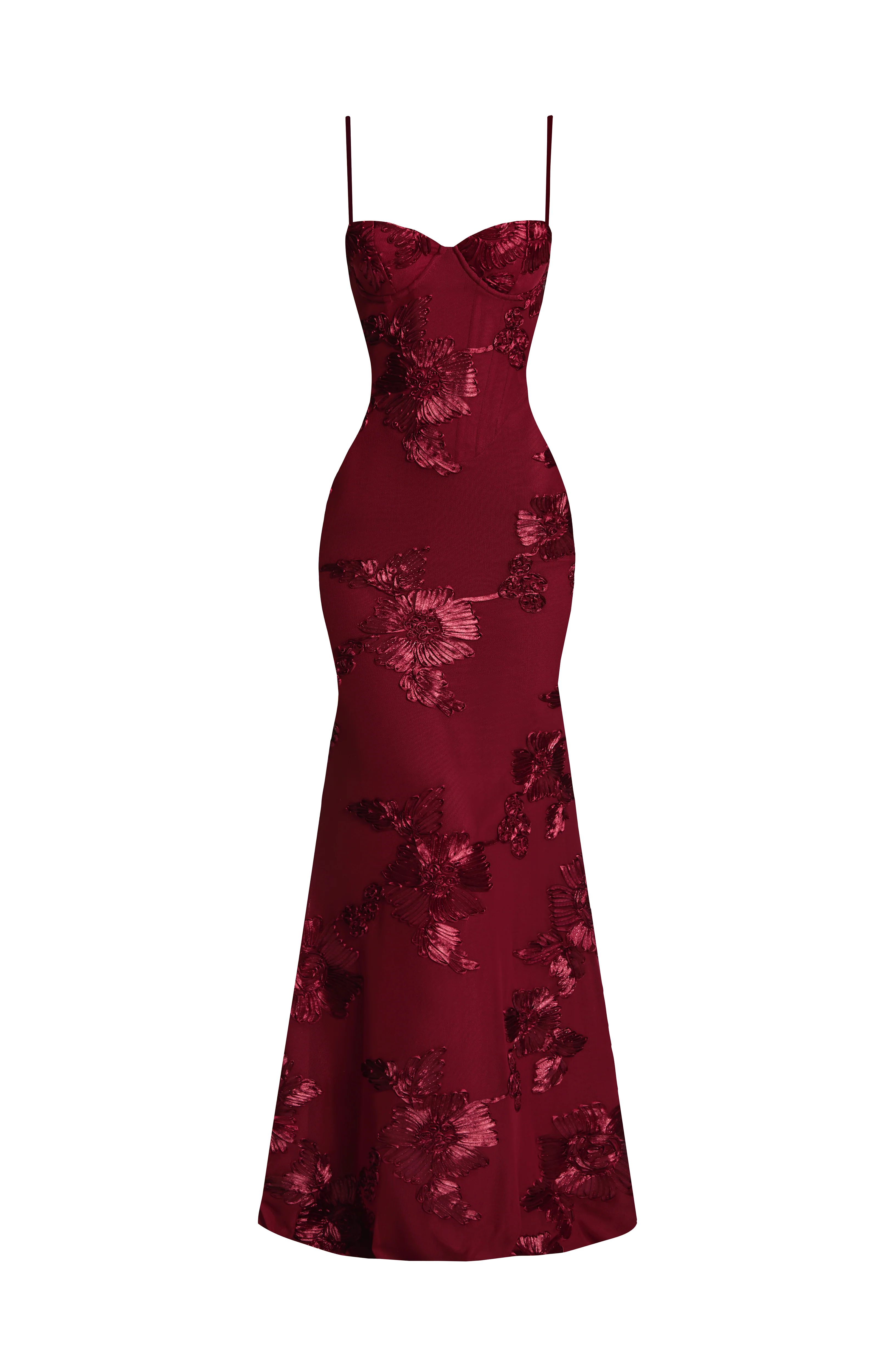 Nefertiti Maxi Dress - Burgundy