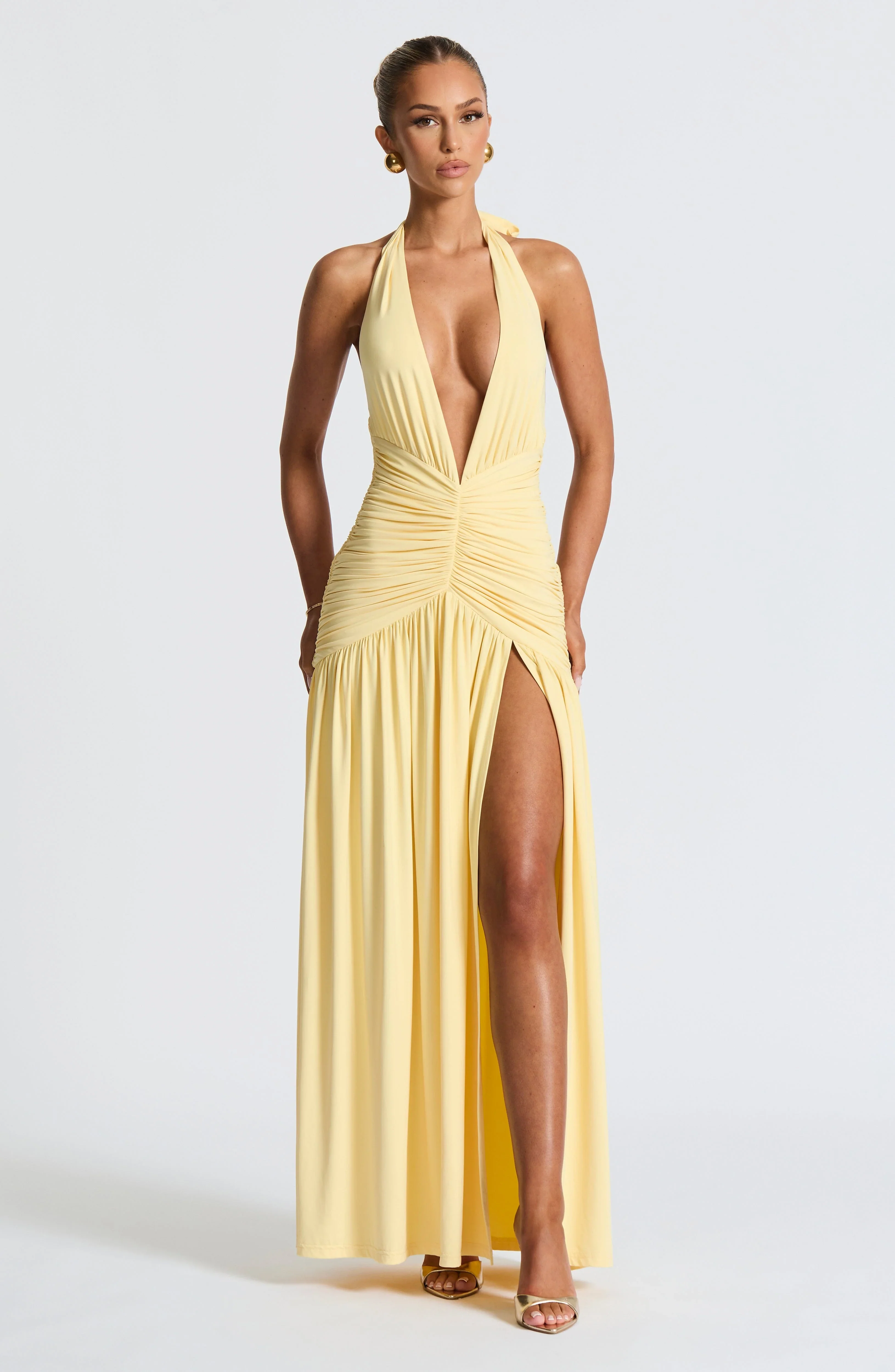 Melania Maxi Dress - Lemon
