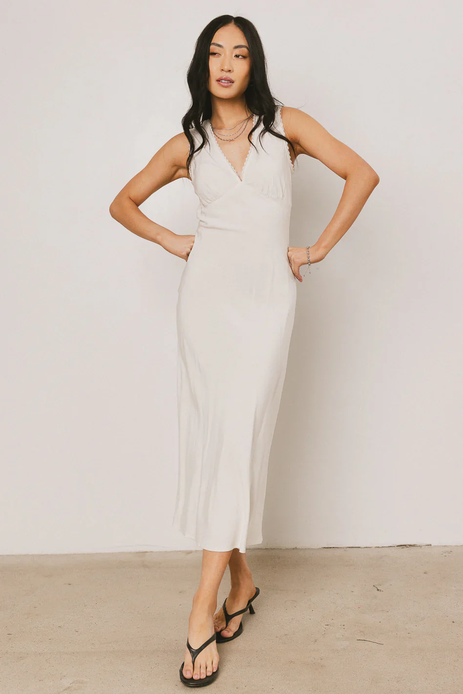 Angela Maxi Dress in Cream