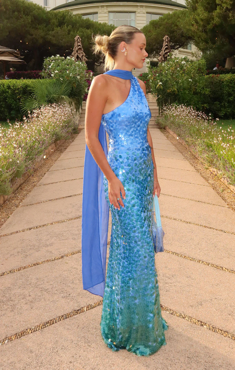 Giselle Maxi Dress ~ Sapphire Sequins