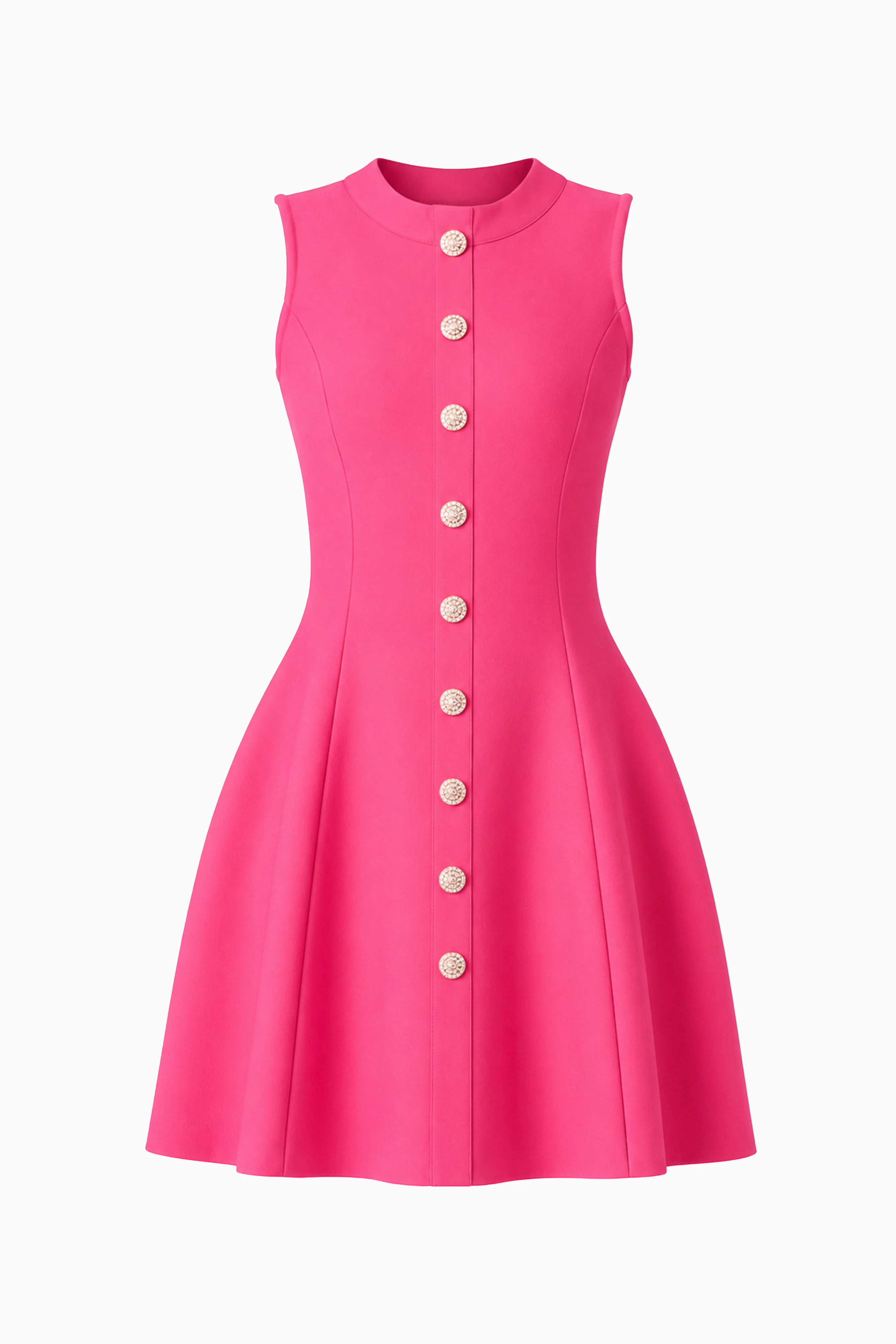 Opline Tulip Mini Dress in Hot Pink