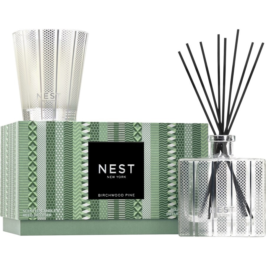 NEST NEW YORK Zestawy zapachowe do pomieszczeń Birchwood Pine Classic Candle & Diffuser Set