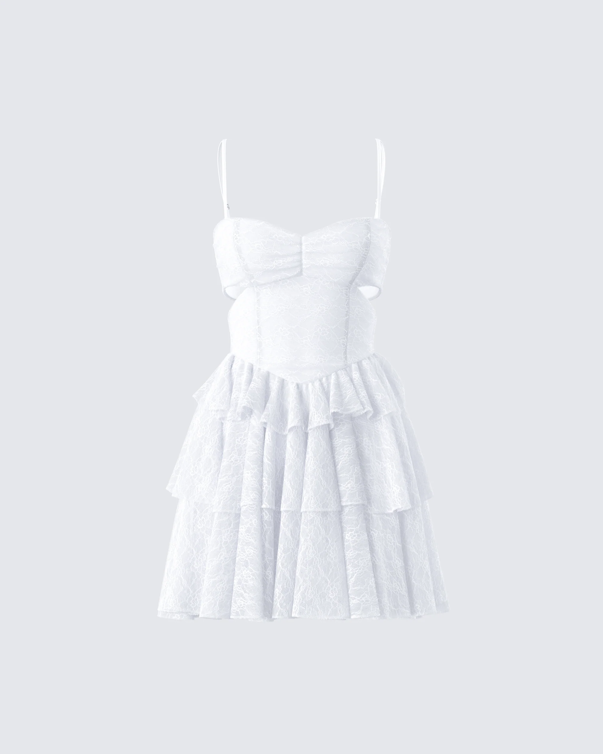 Alicia White Lace Mini Dress