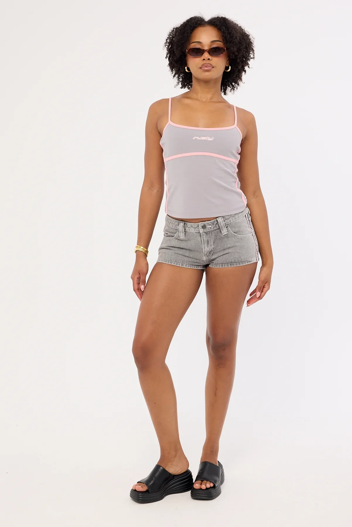 Rusty Freo King Fitted Top Ultimate Grey