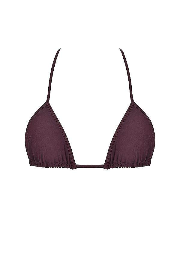 Cacao Triangle Bikini Top