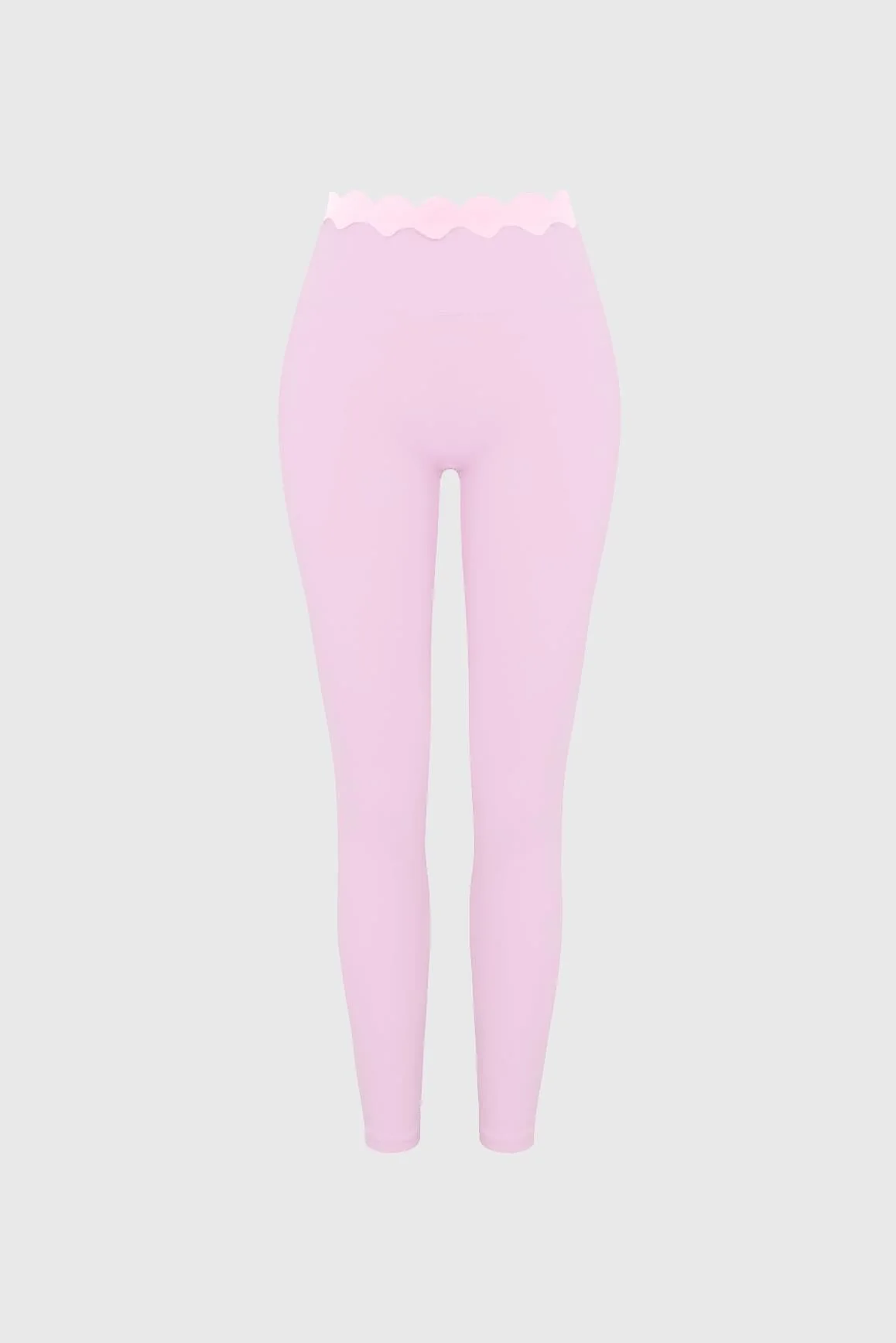 Scallop Contrast Scrunch Legging