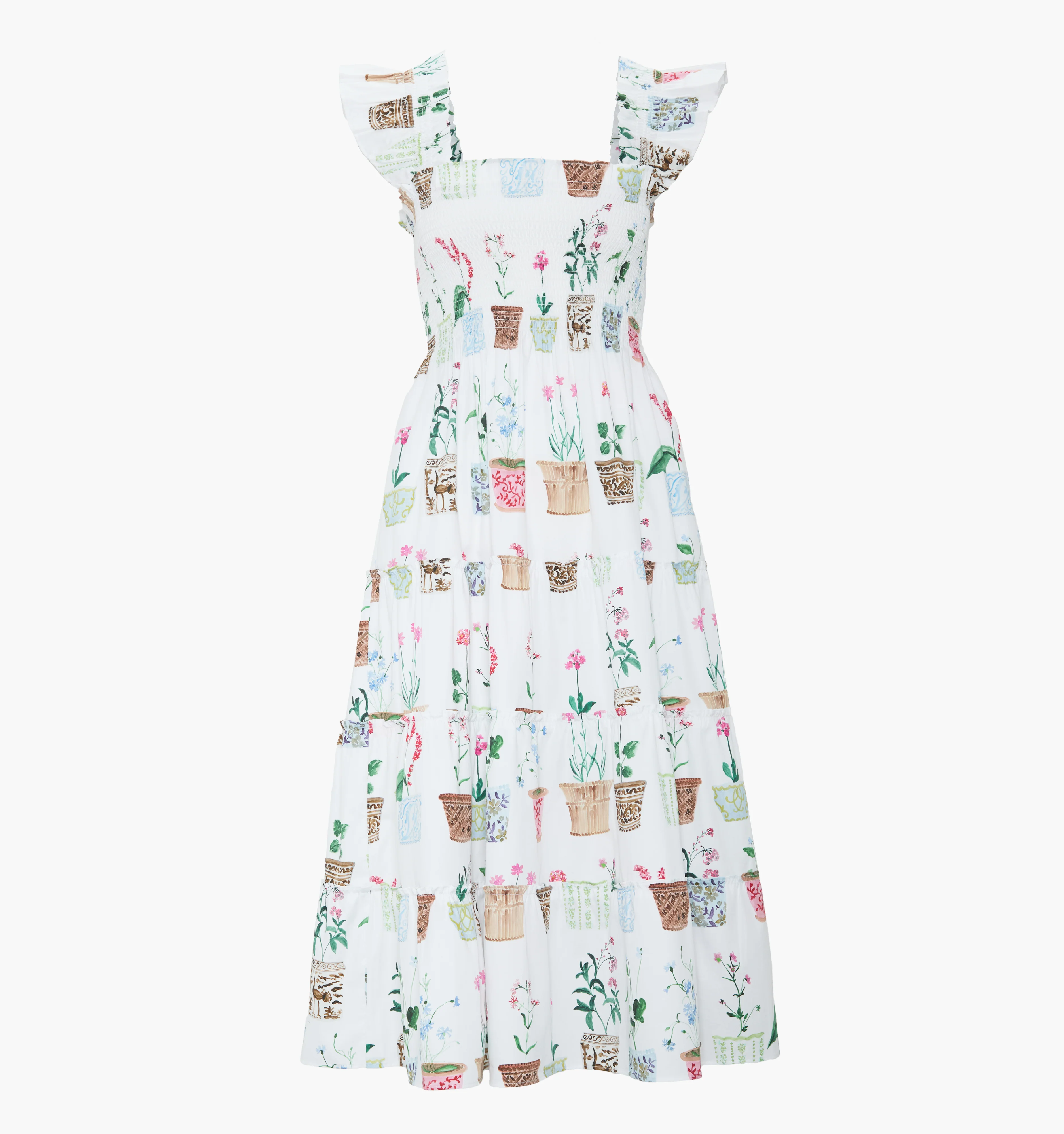 The Ellie Nap Dress - Flower Pots