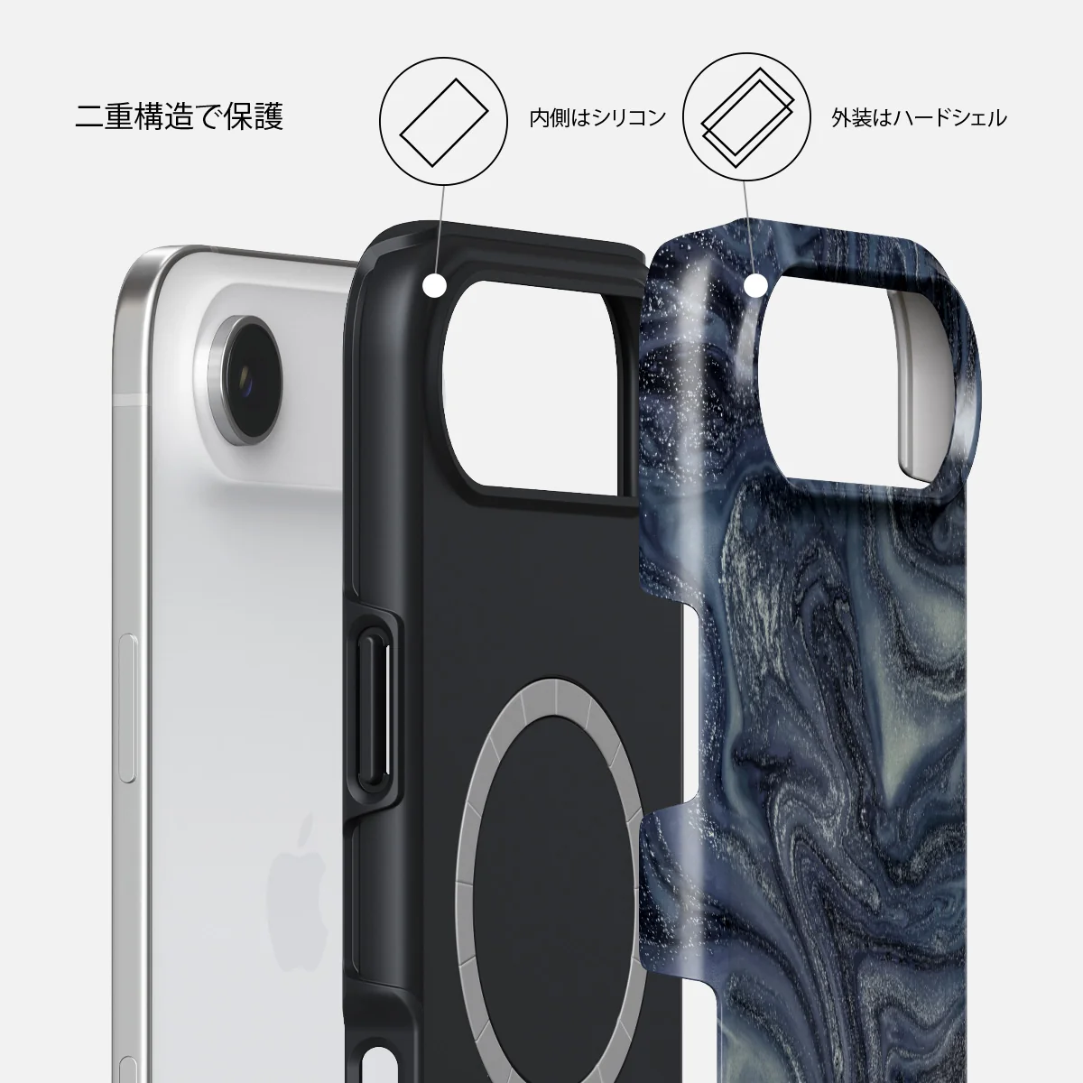 Navy Trench - iPhone Air ケース