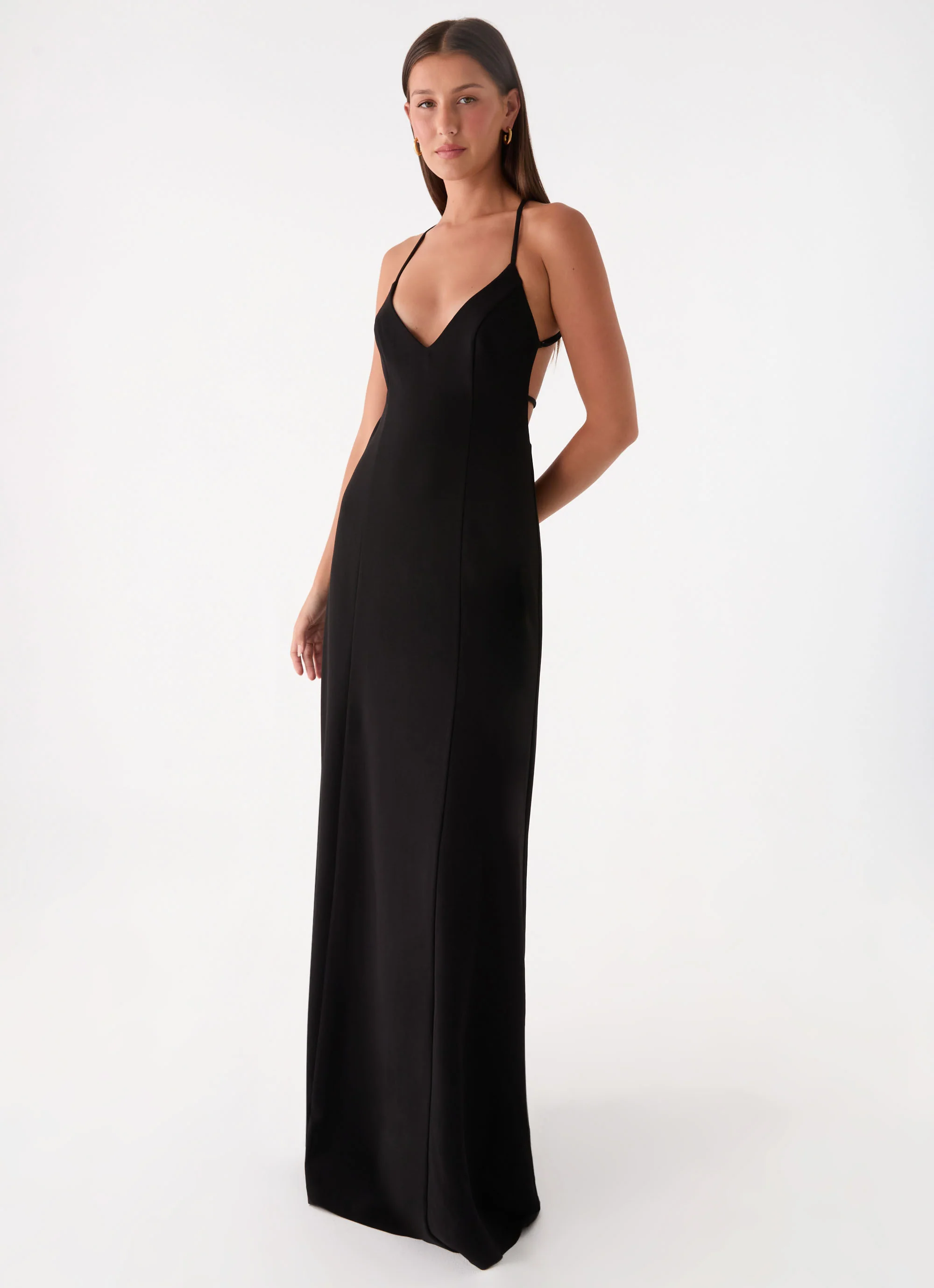 Russian Roulette Maxi Dress - Black