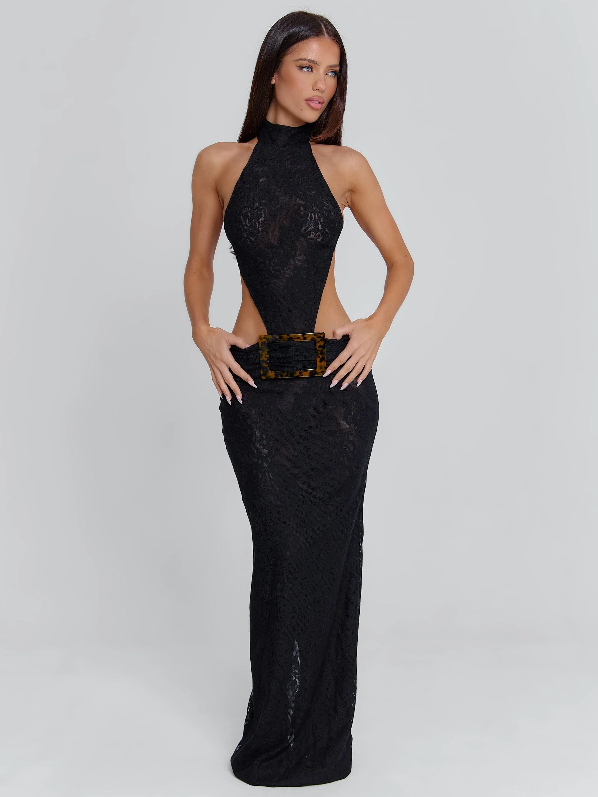 ALBINAE MAXI DRESS BLACK