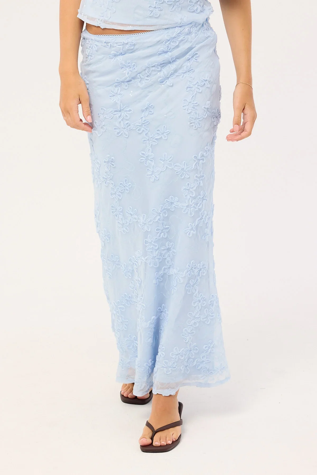 Luck & Trouble Nala Maxi Skirt Blue