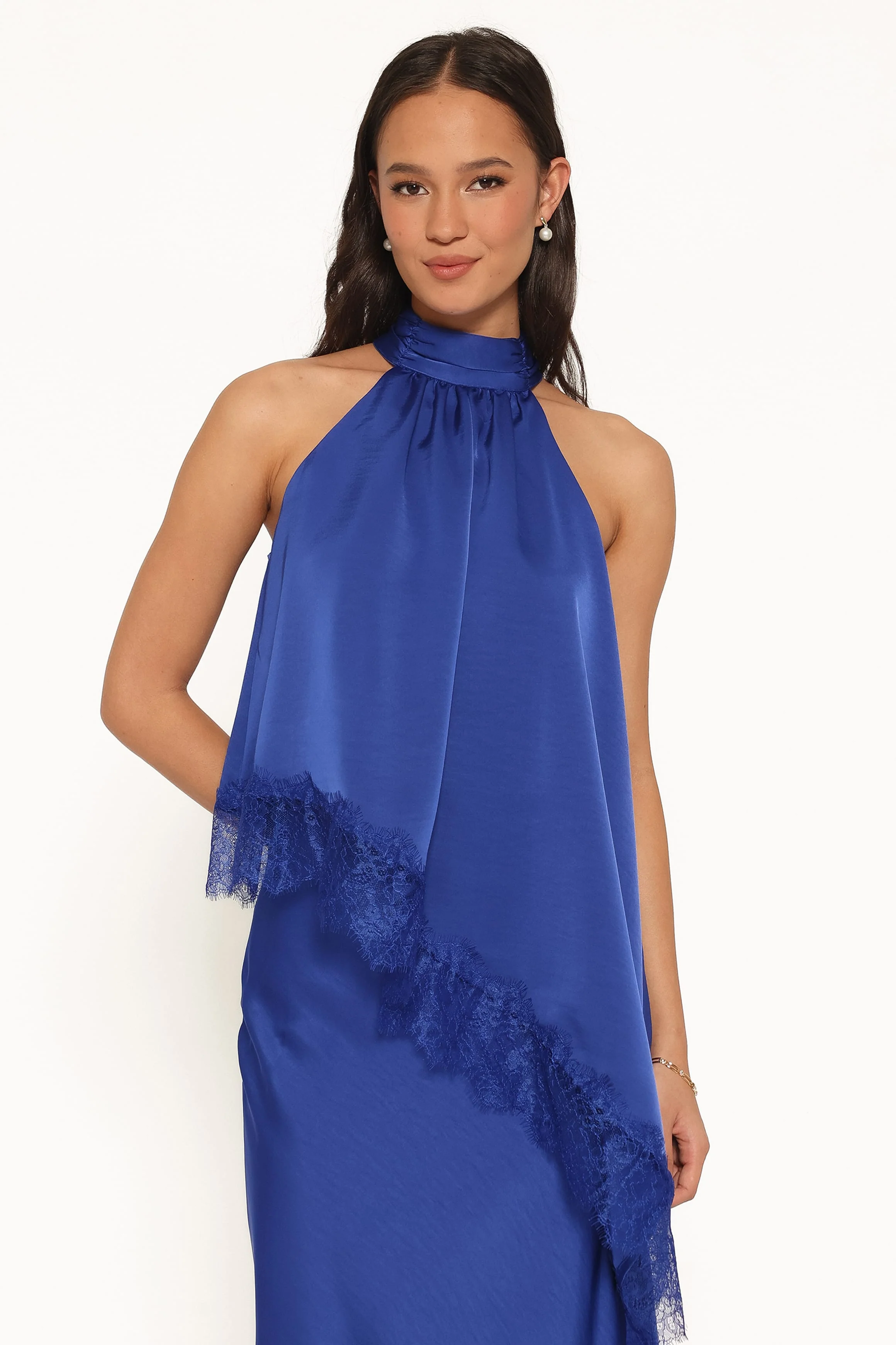 Zarni Halter Top - Lapis Blue