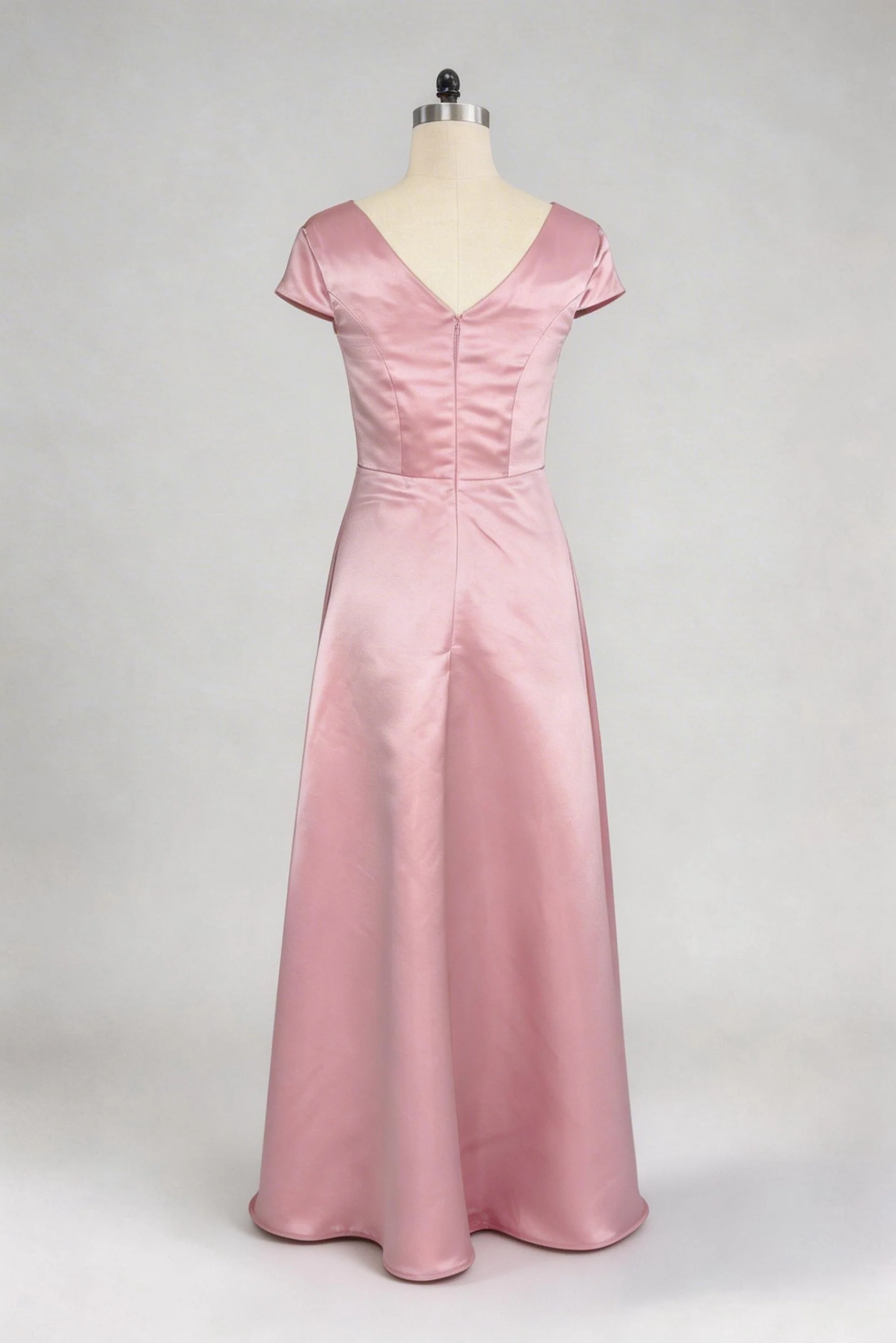 Trumpet-Mermaid Maxi Satin Mother of the Bride Dresses CM0382