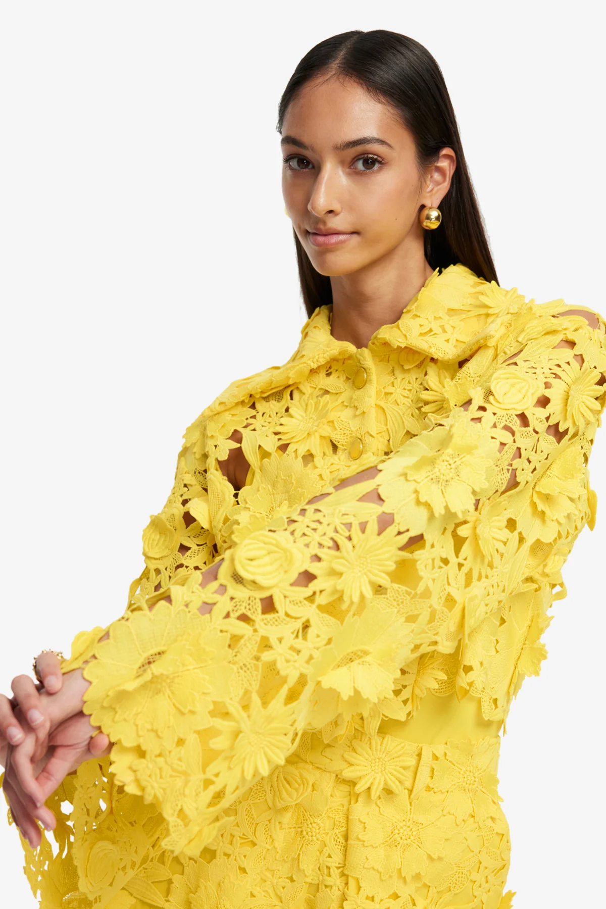 Robyn Lace Shirt - Sunshine