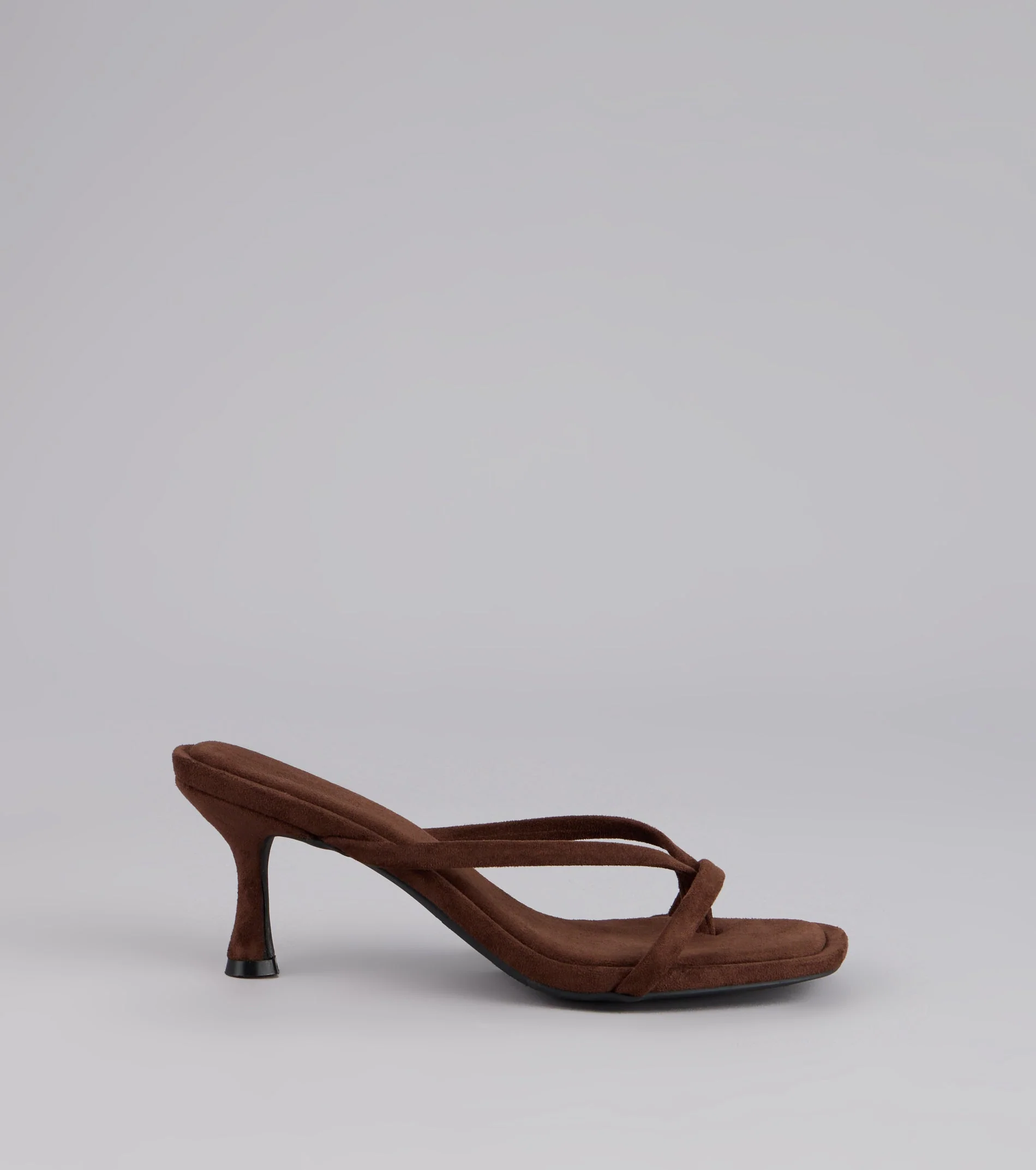 Minimal Mood Faux Suede Kitten Heels