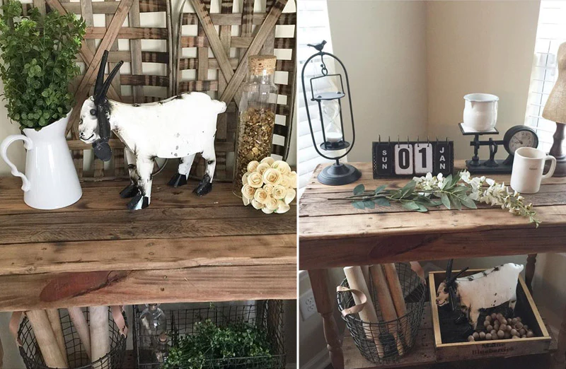 Recycled Folk Art Metal Goat