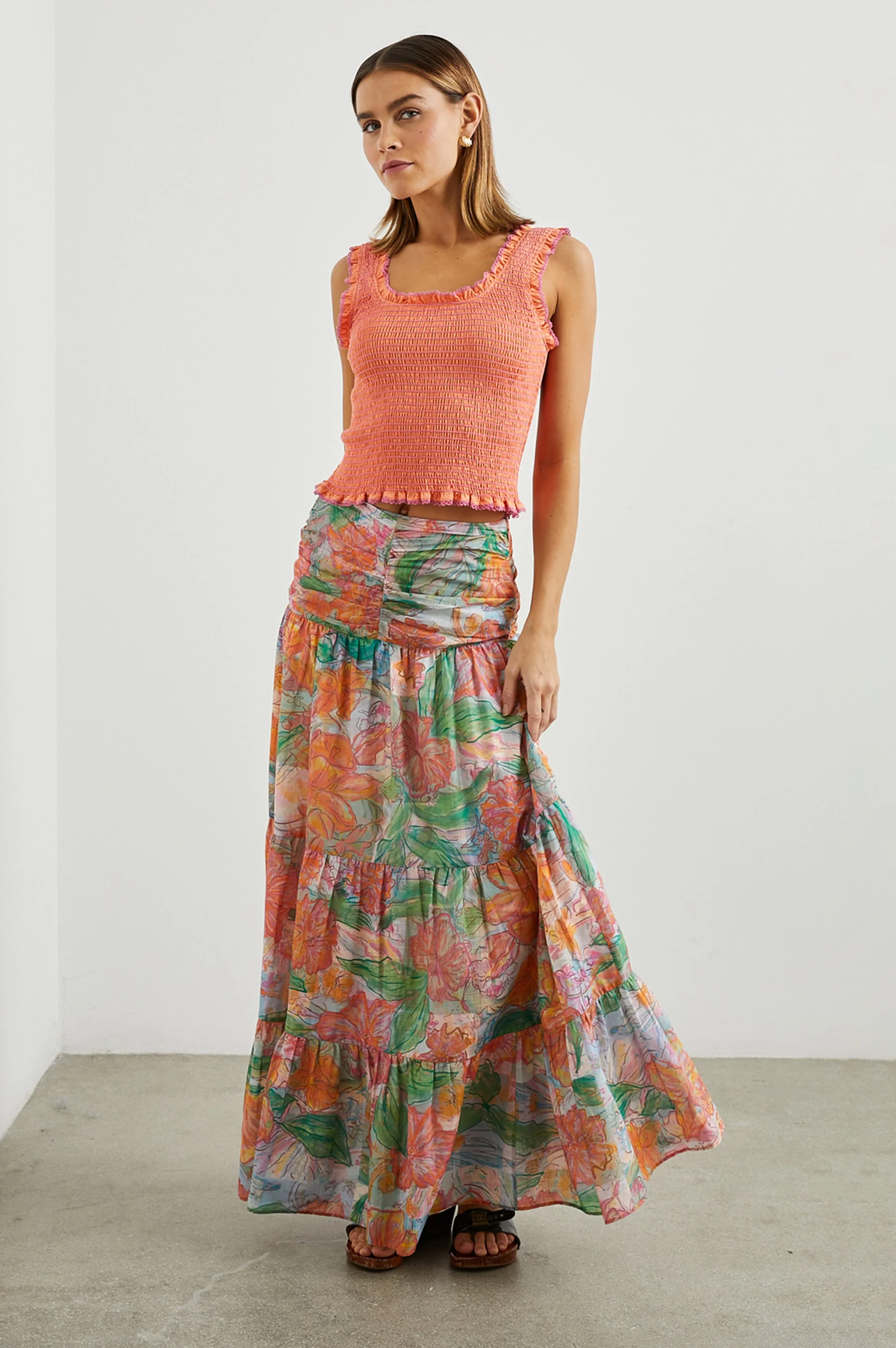 Maxine Top - Papaya