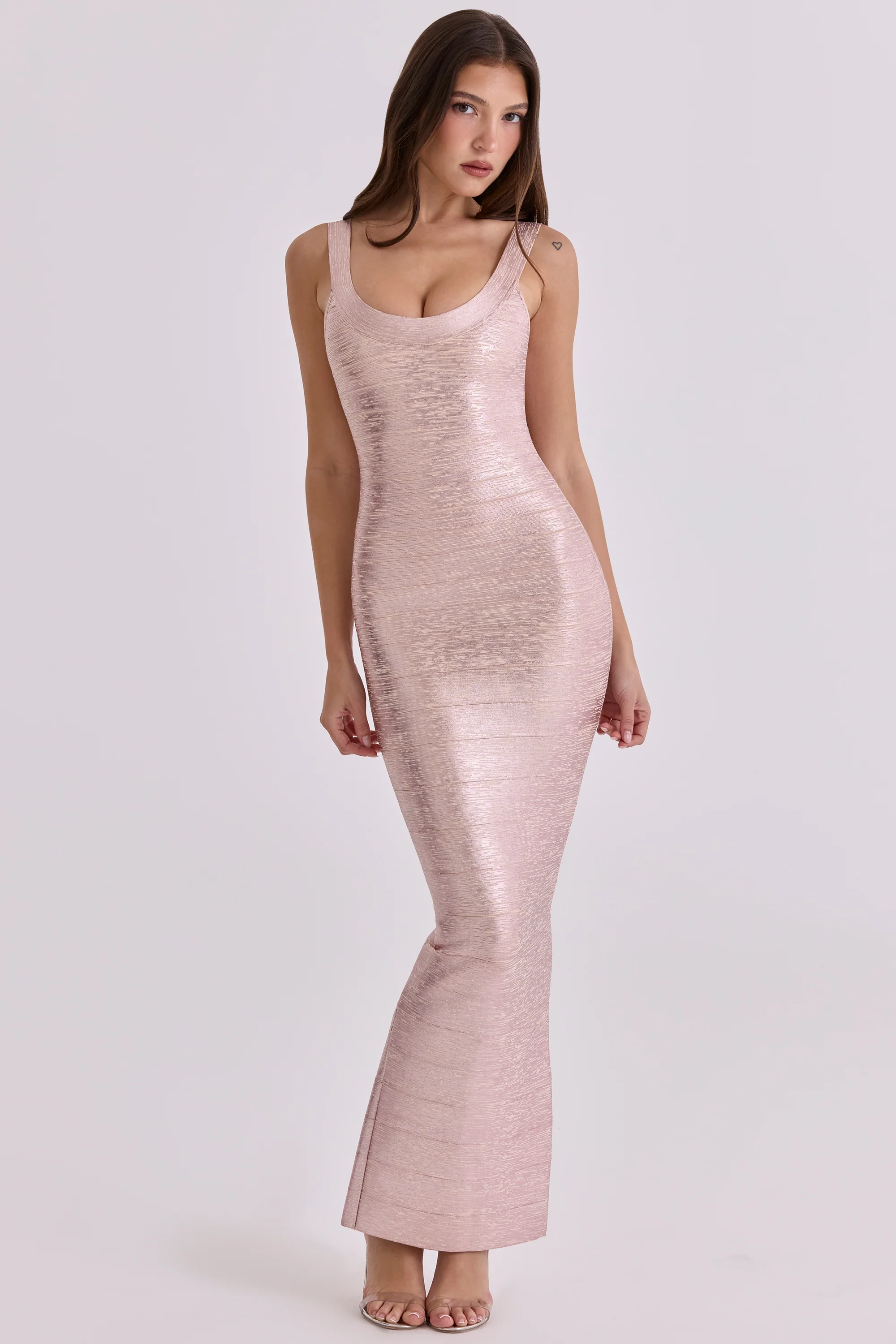 Rosé Bandage Maxi Dress - Limited Edition