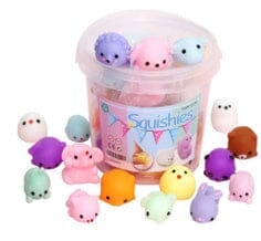 Squishi Mates Mochi Taba Squishy Toy Tub (36pc)