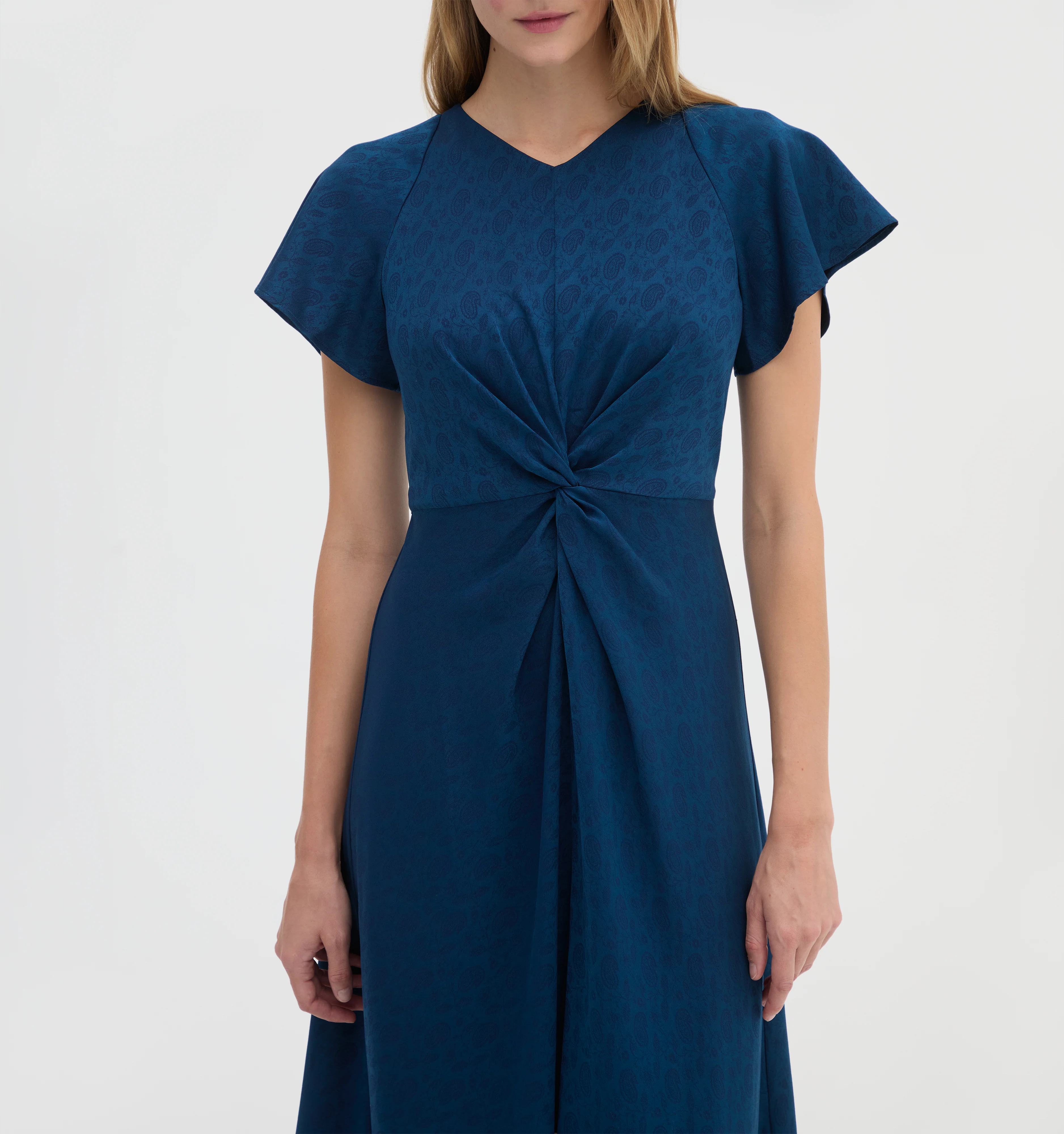 The Opal Dress - Peacock Paisley Vines