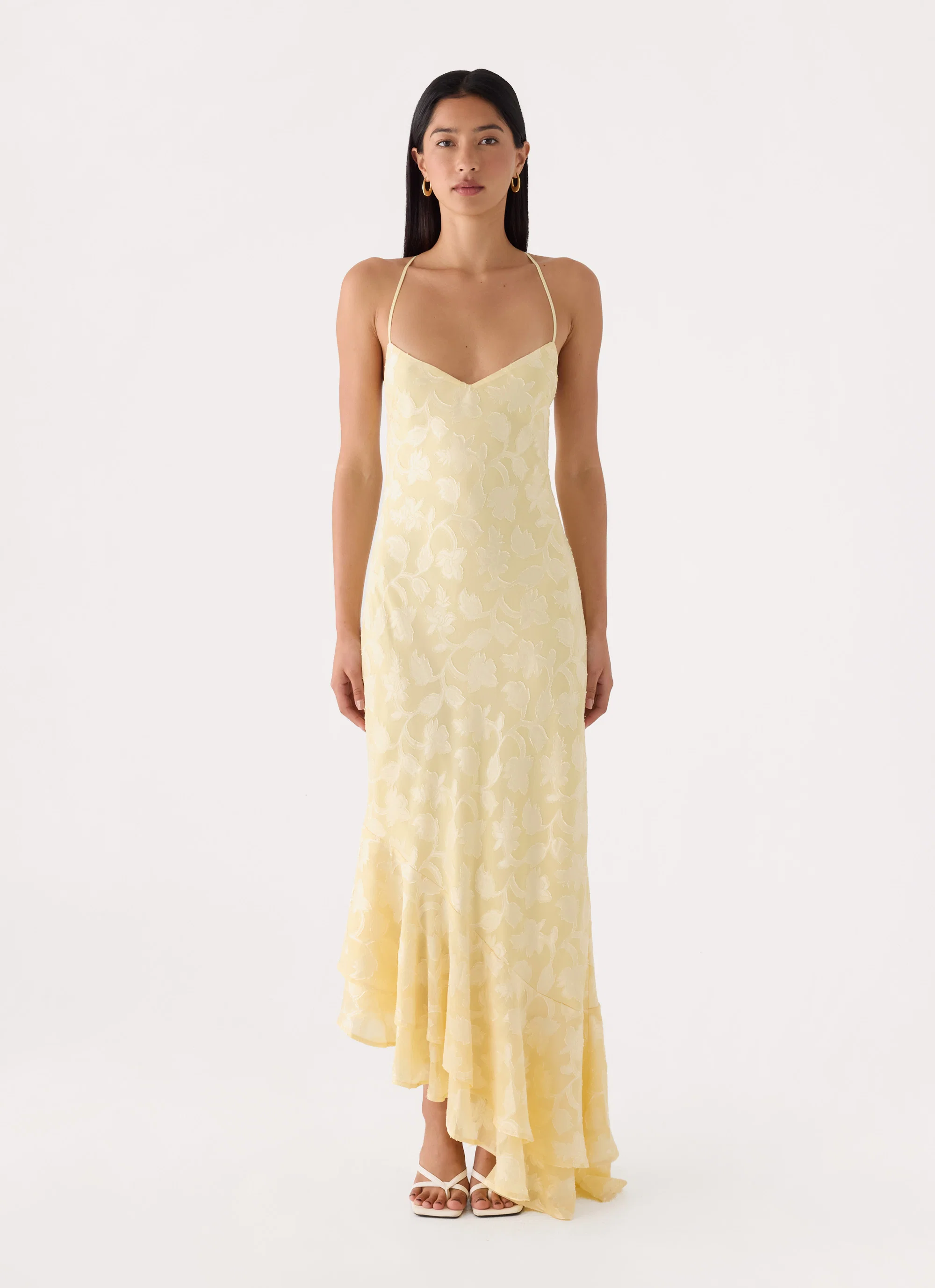 Take A Photo Midi Dress - Yellow - FASHION NOB