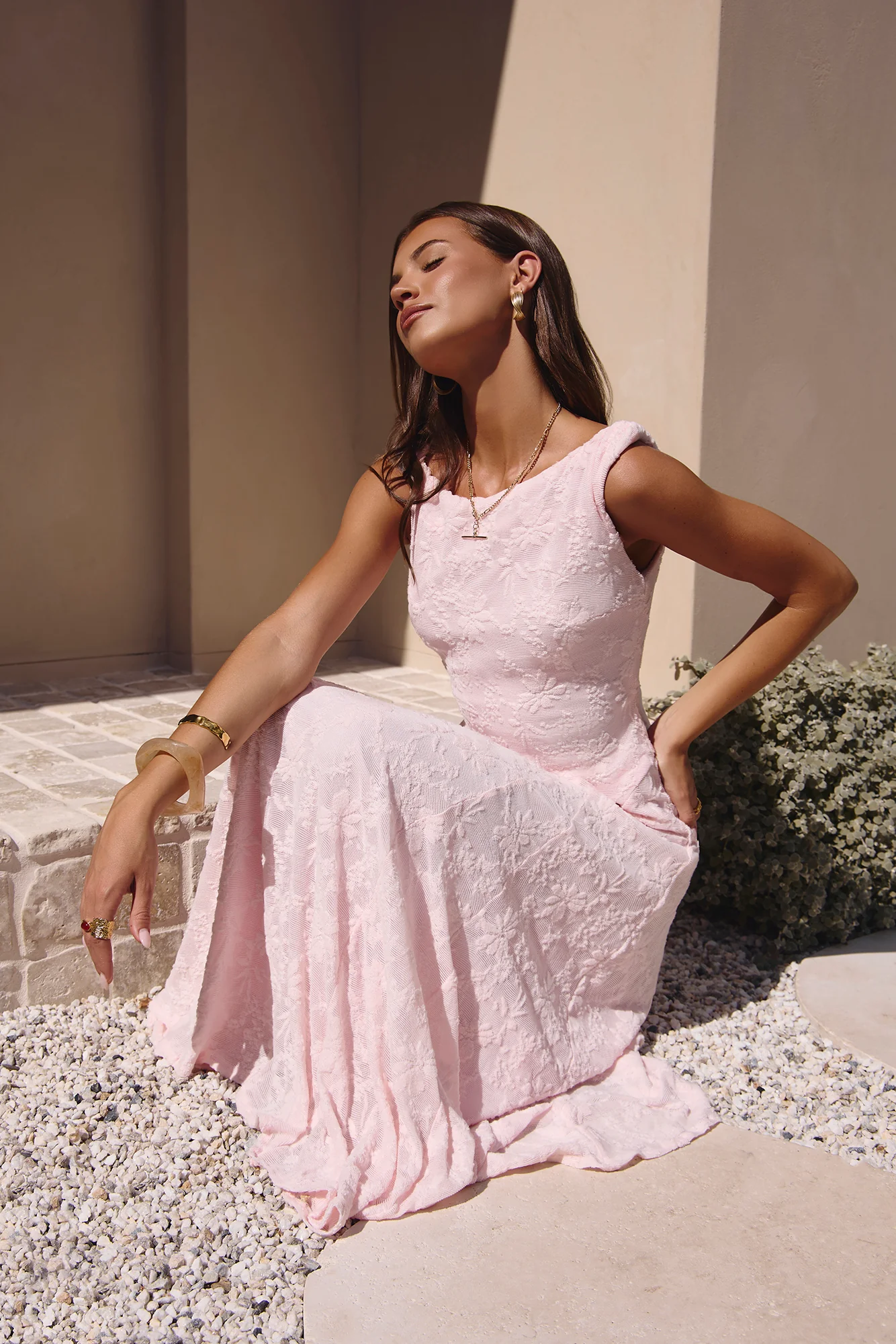Soft Feelings Maxi Dress Pink - luluinthesky