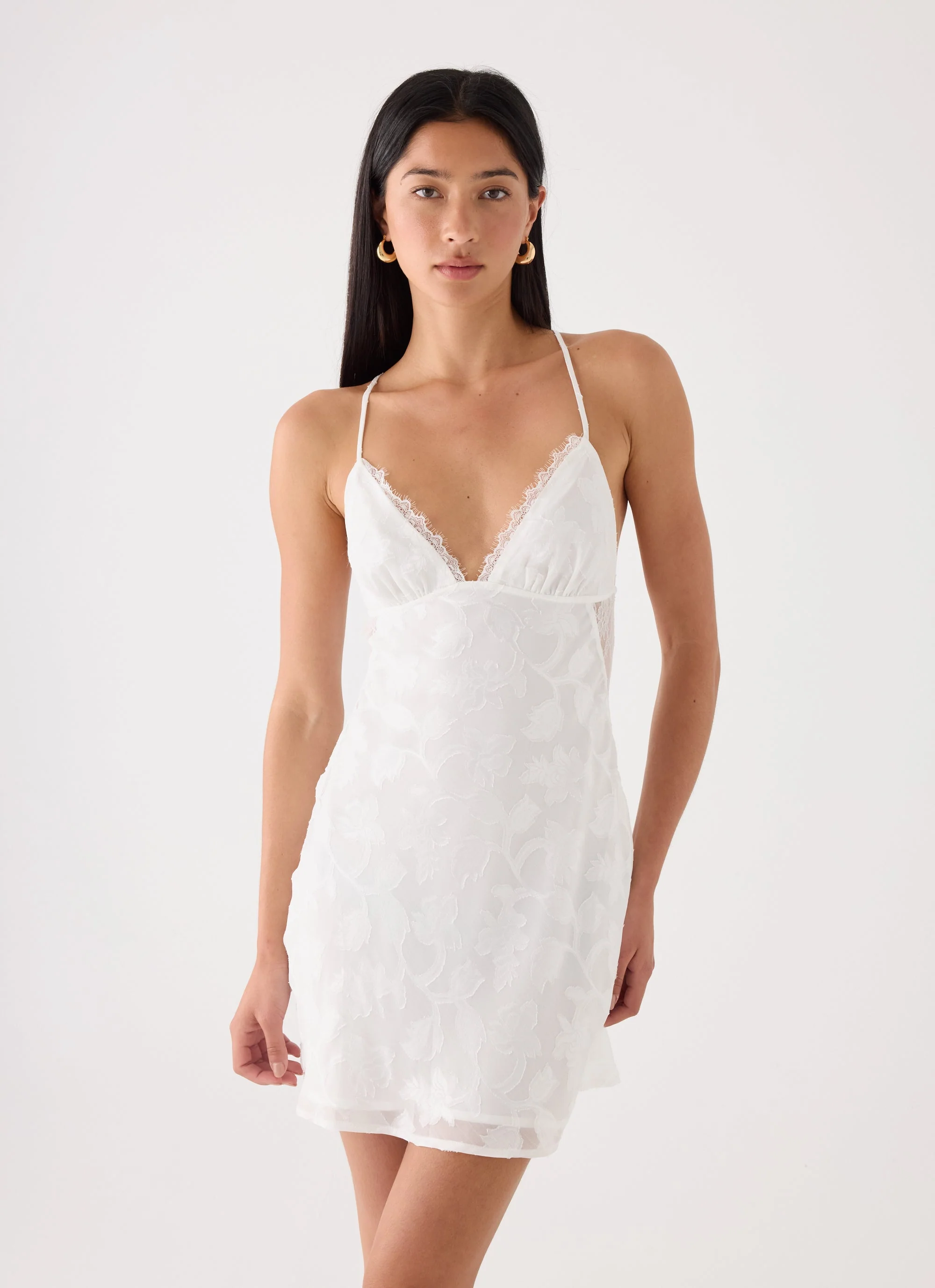 Leeana  Mini Dress - White