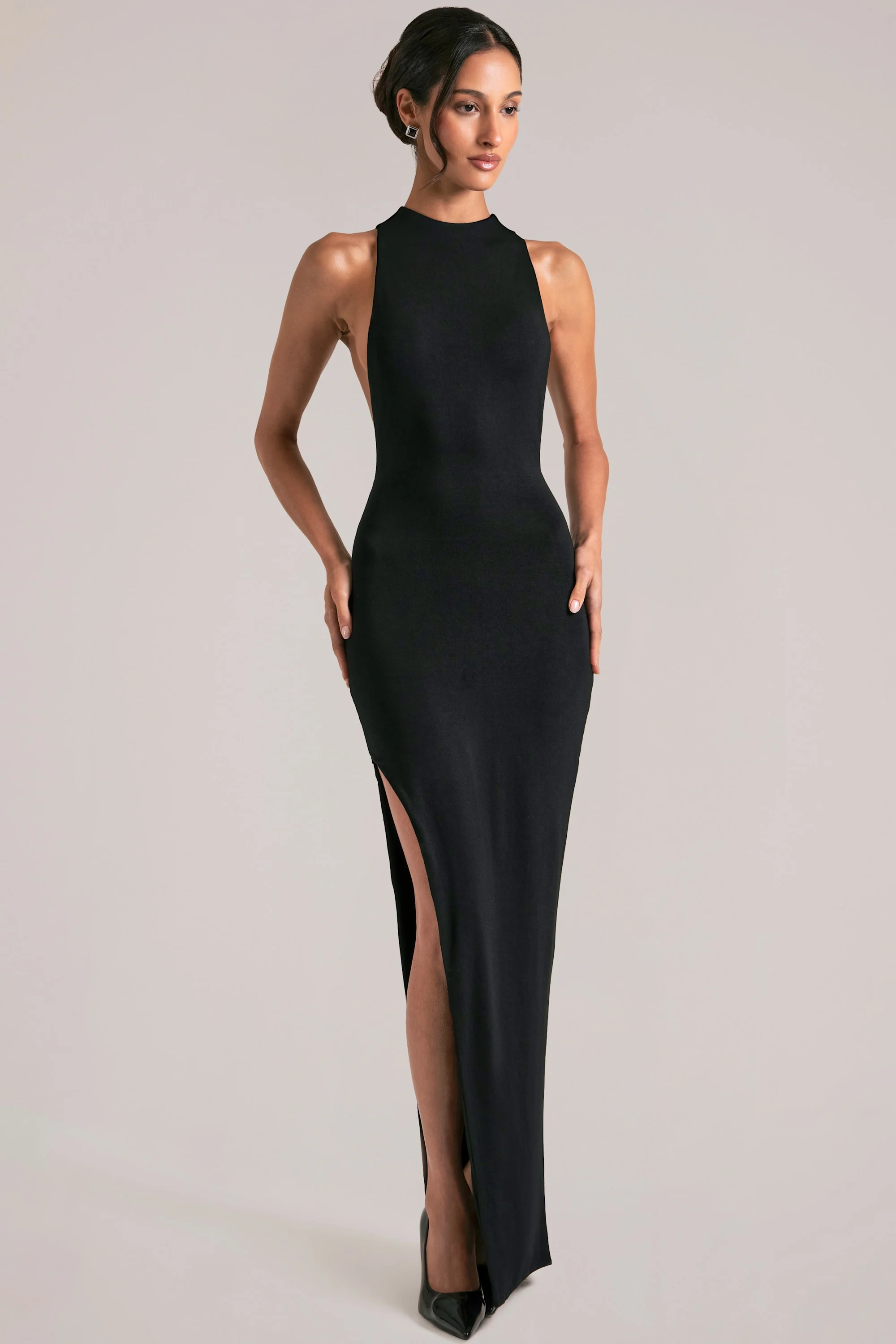 Sleeveless Maxi Dress  in Black