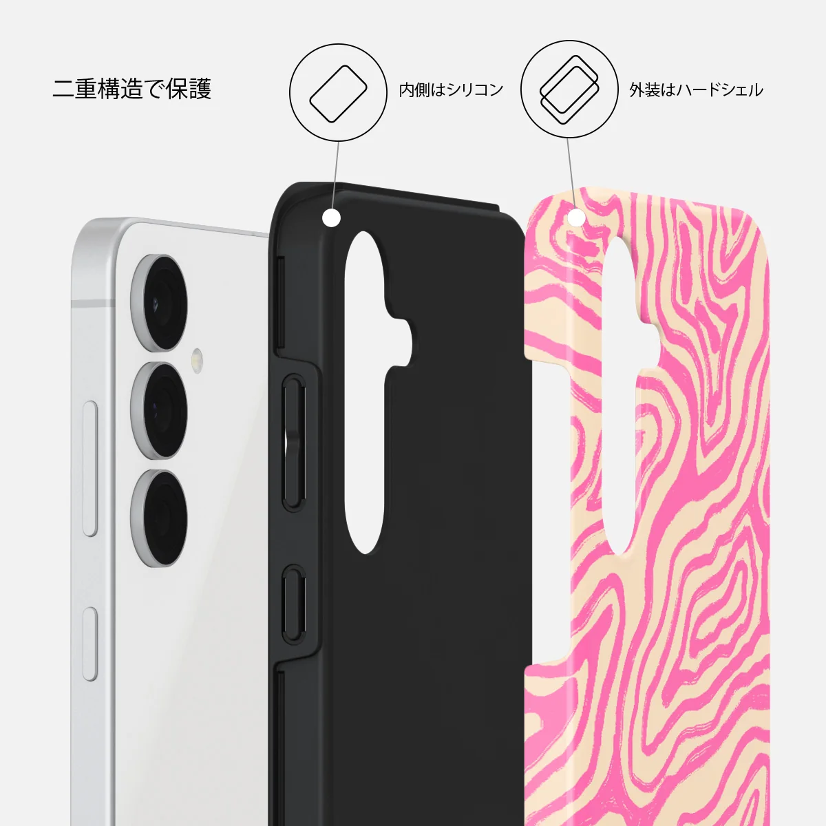 Pink Shores - Samsung Galaxy S25 FE ケース