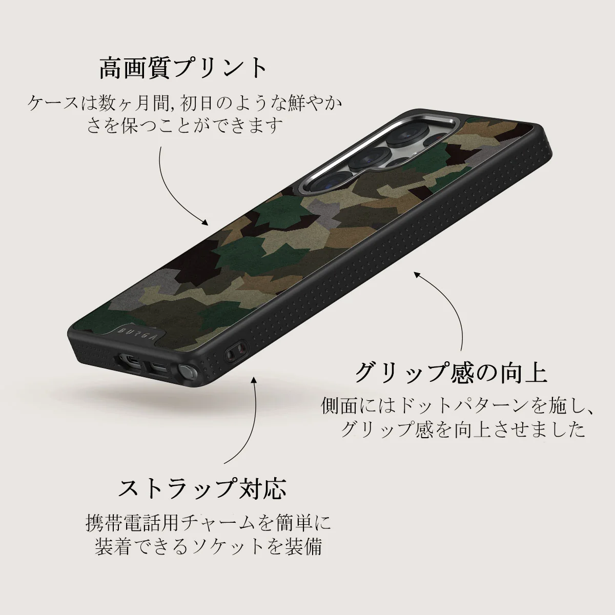 Tropical Green Camo - Samsung Galaxy S25 Ultra ケース