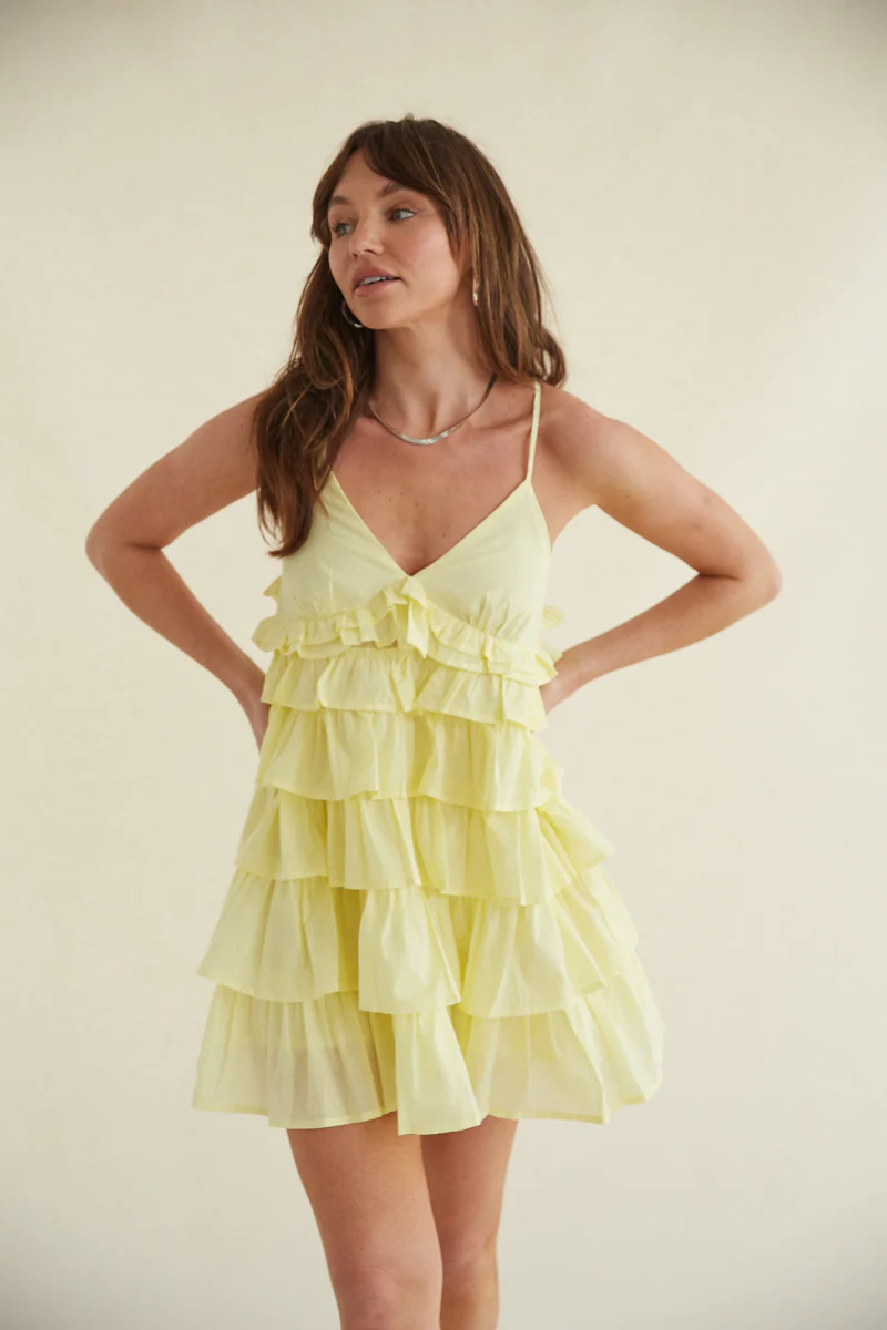 Ella Tiered Ruffle Babydoll Mini Dress