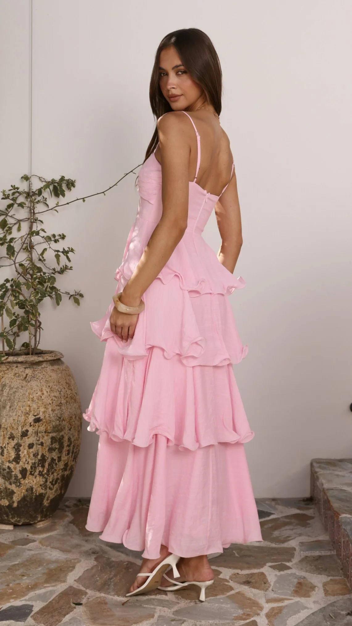 Elysia Maxi Dress - Pink