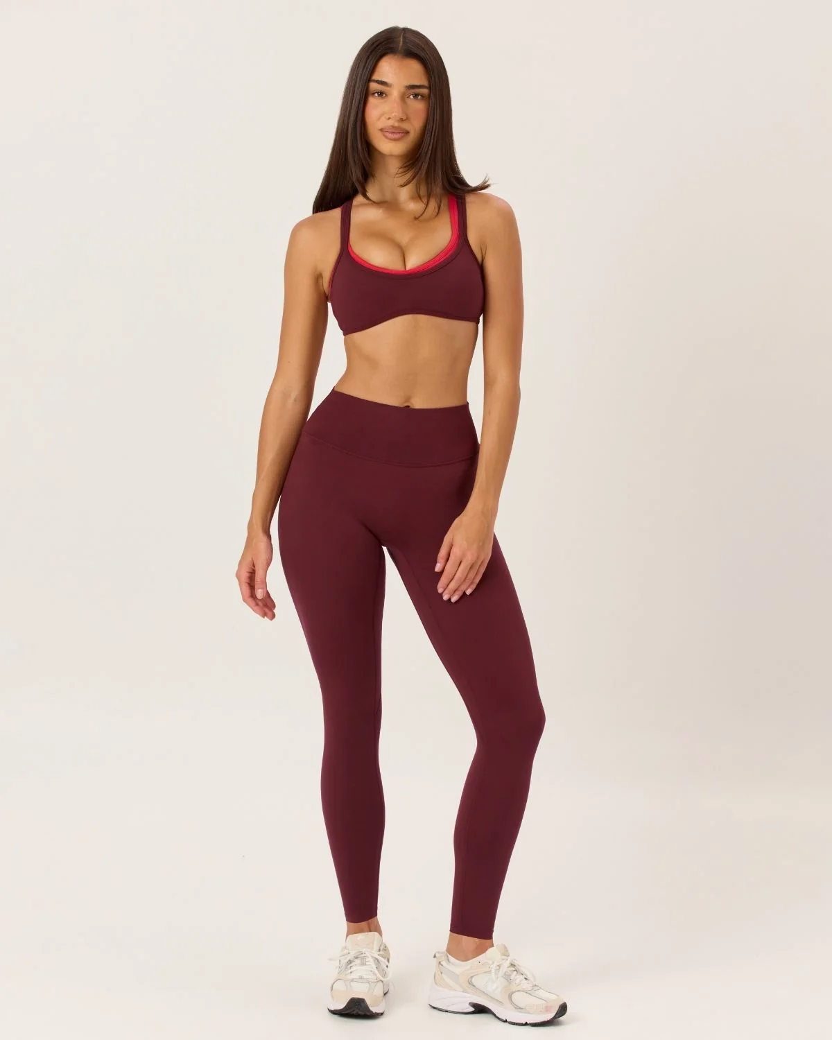 Serenity Invisible Scrunch Leggings | Burgundy