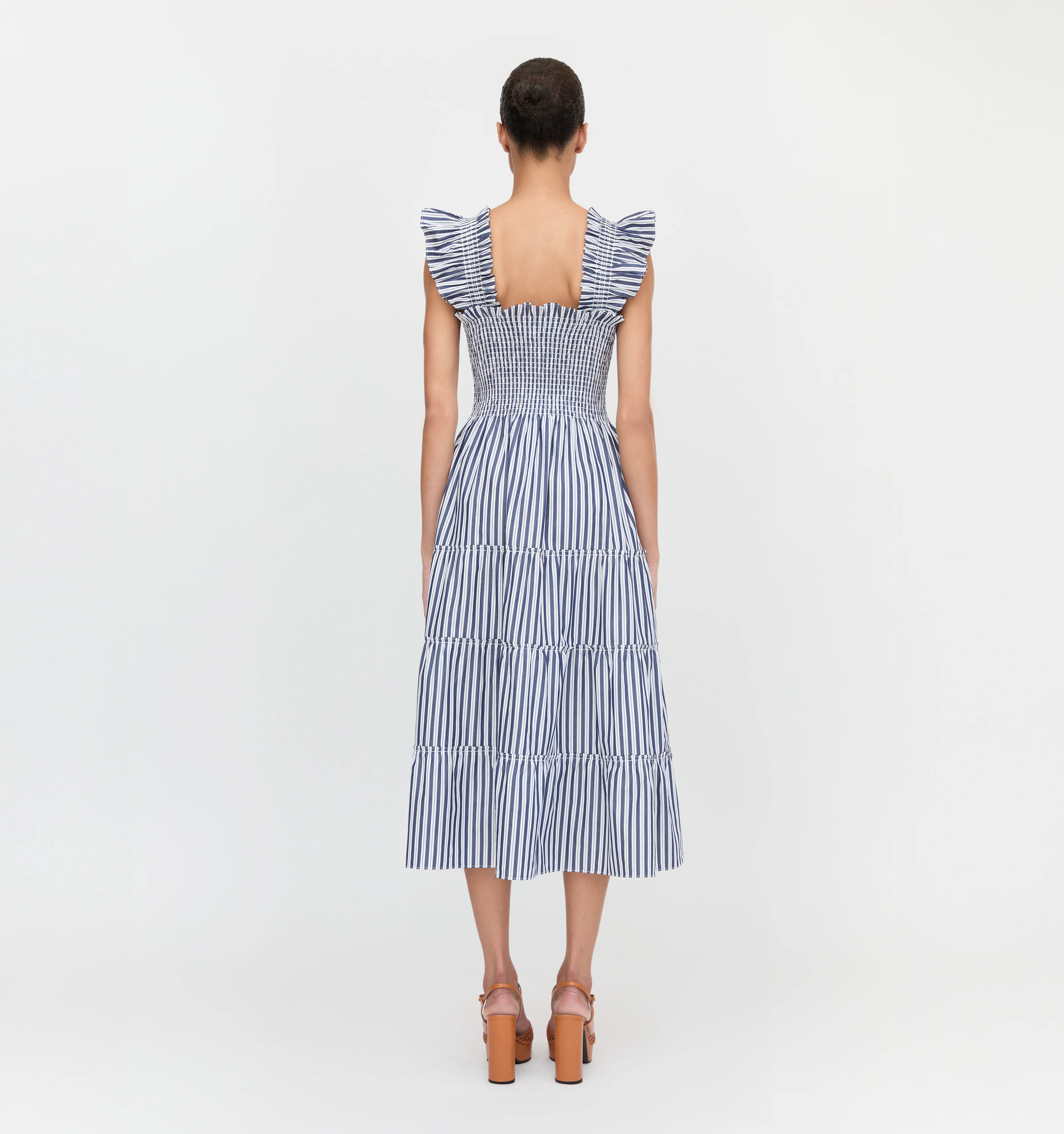 The Ellie Nap Dress - Navy Stripe