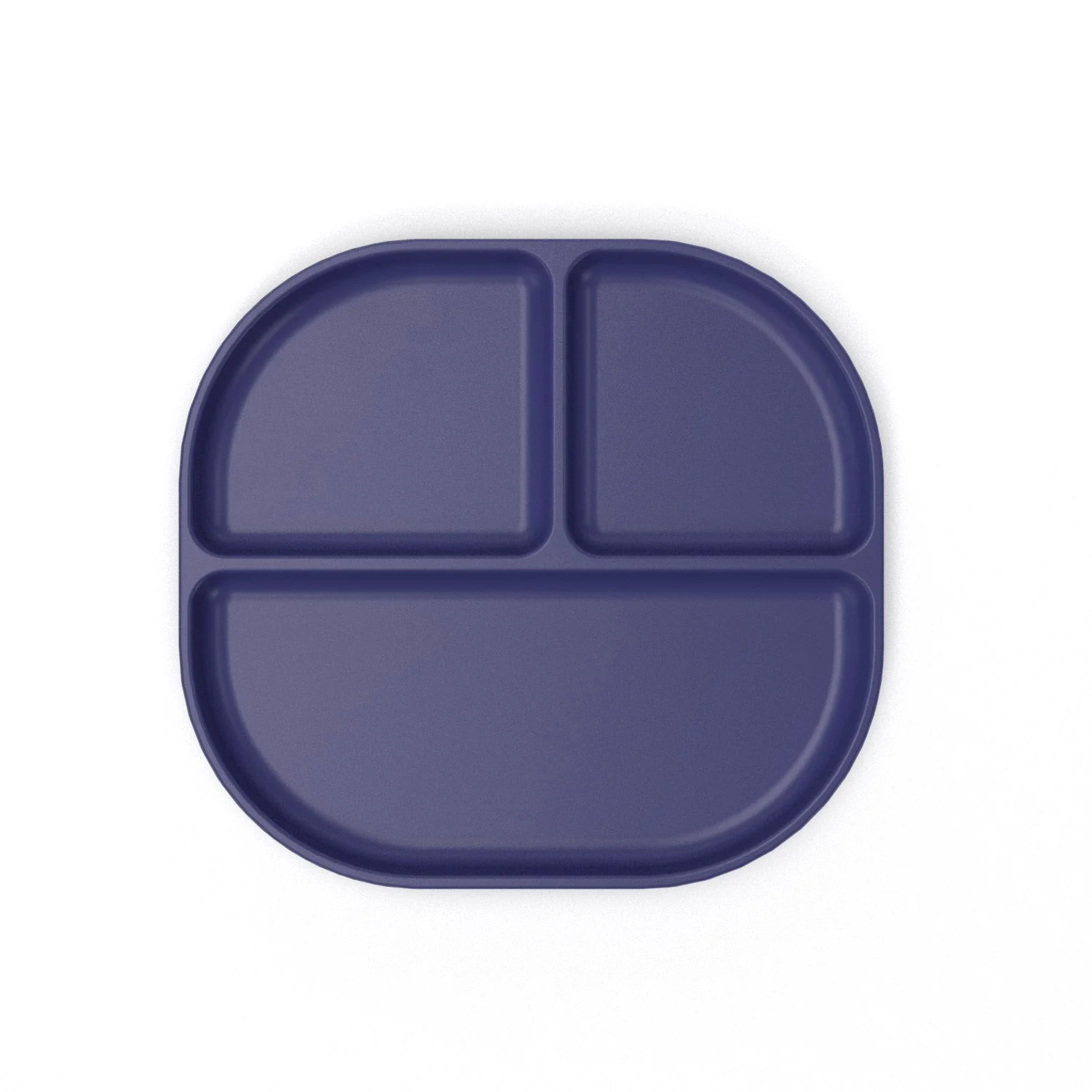 Vogeelle Divided Plate with rim - Royal Blue