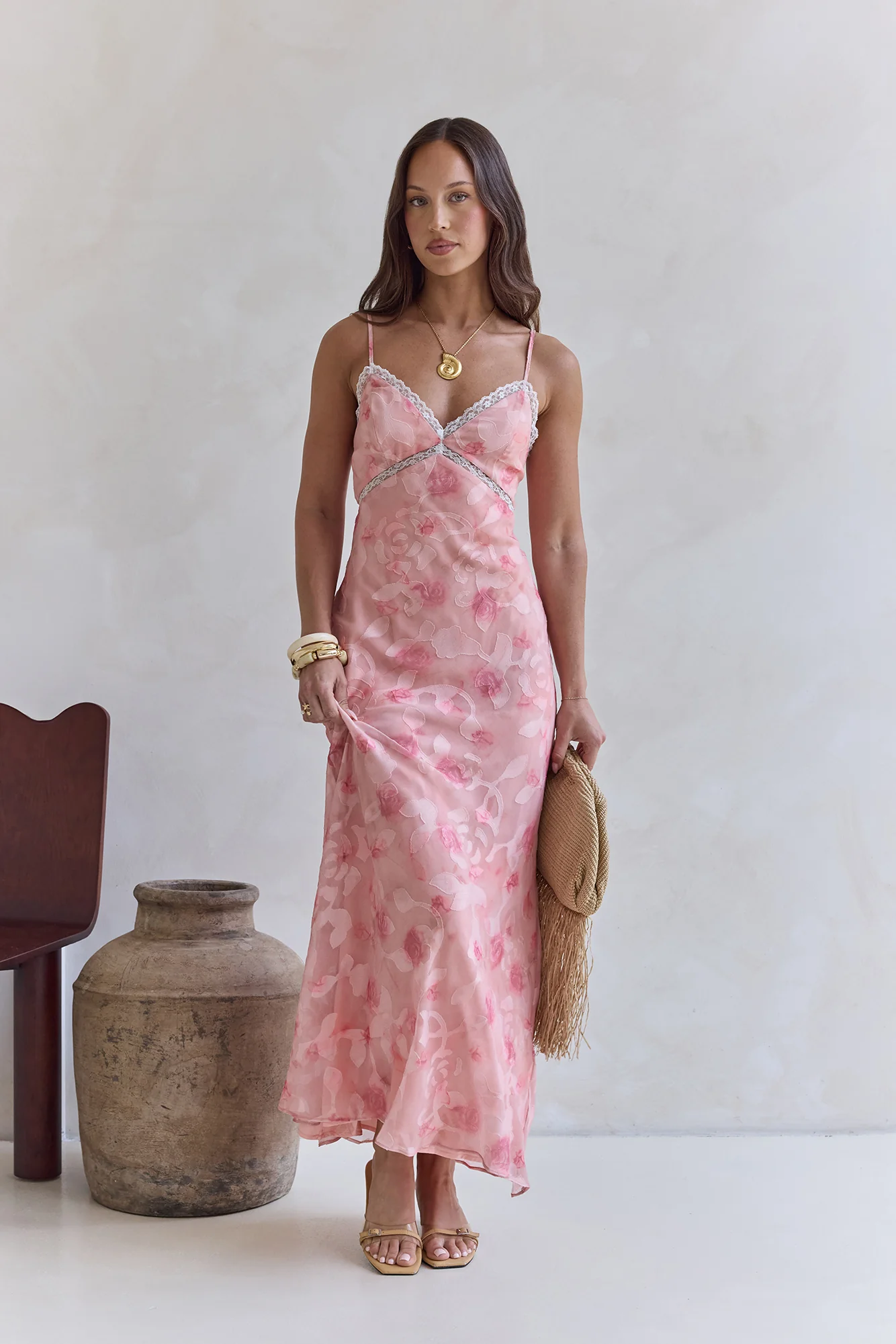 Harmonious Days Maxi Dress Pink