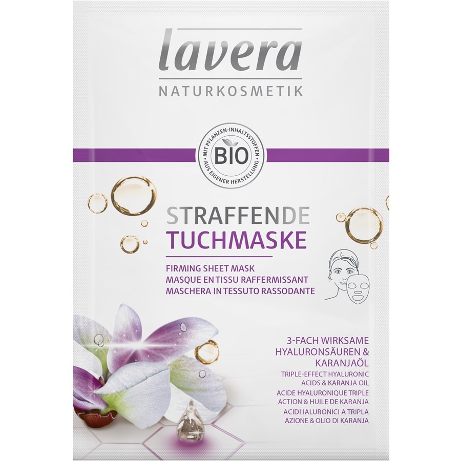 Lavera Maski 3-krotnie skuteczne kwasy hialuronowe i olejek karanja 3-krotnie skuteczne kwasy hialuronowe i olej karanja