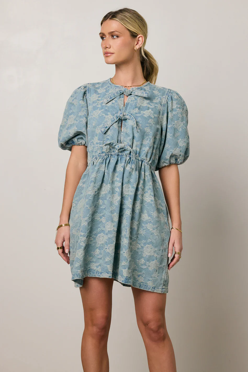 Pony Denim Mini Dress