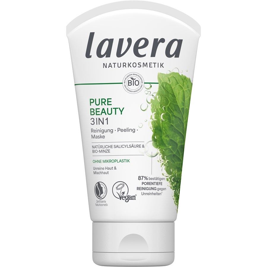 Lavera Czyszczenie Oczyszczająca maseczka złuszczająca Pure Beauty 3w1