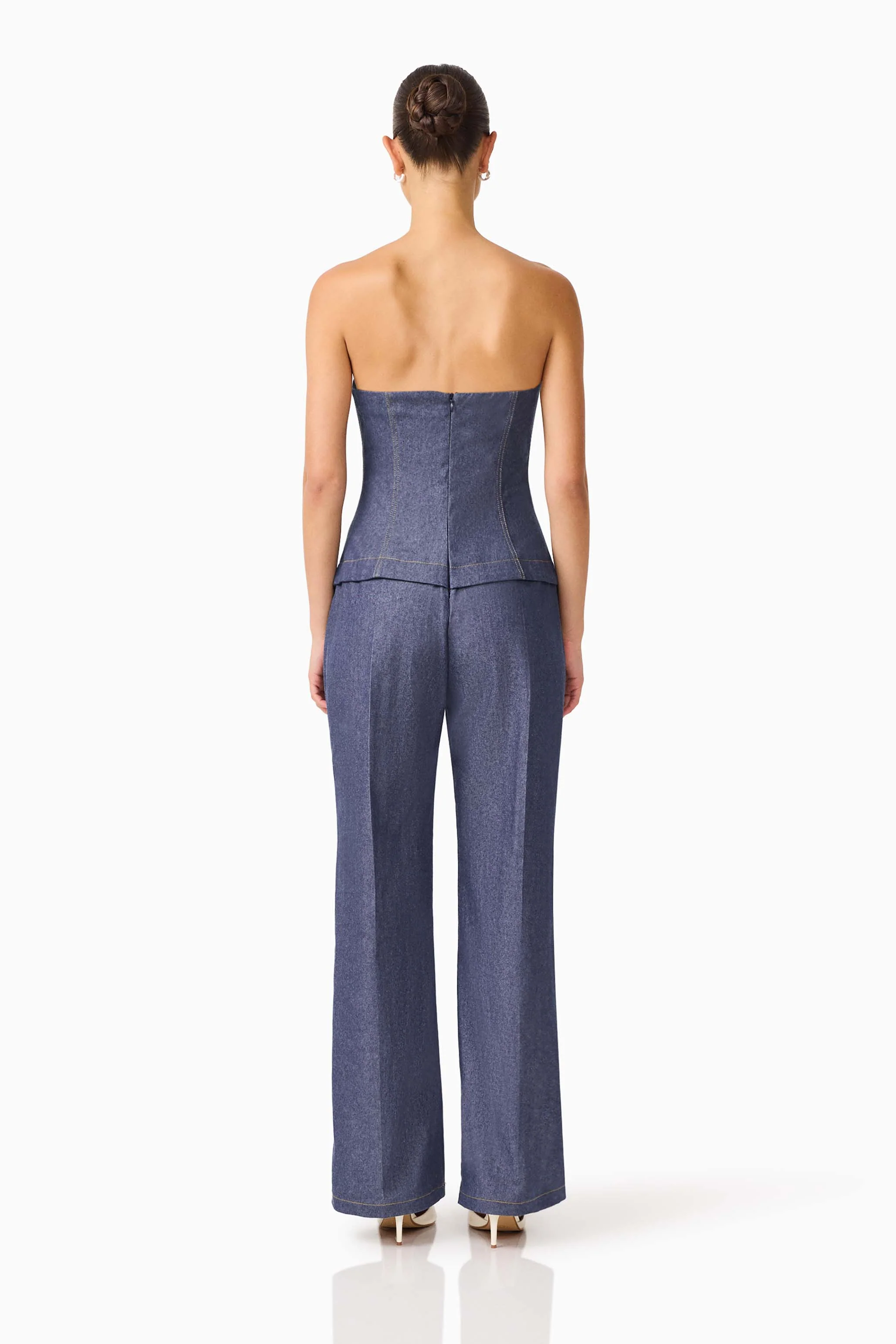 CURAAE Vana Denim Jumpsuit in Blue