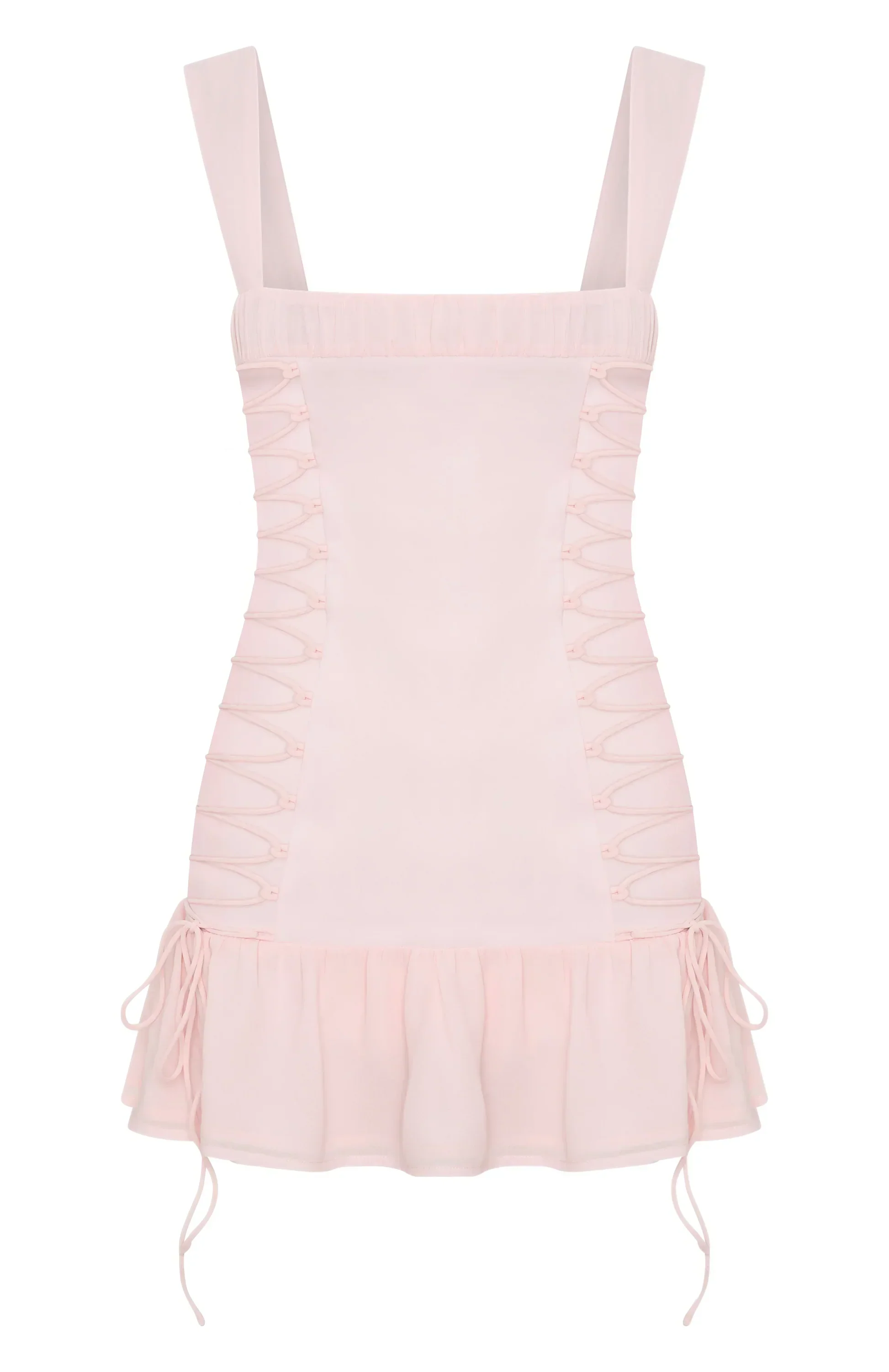 Rush In Mini Dress Baby Pink