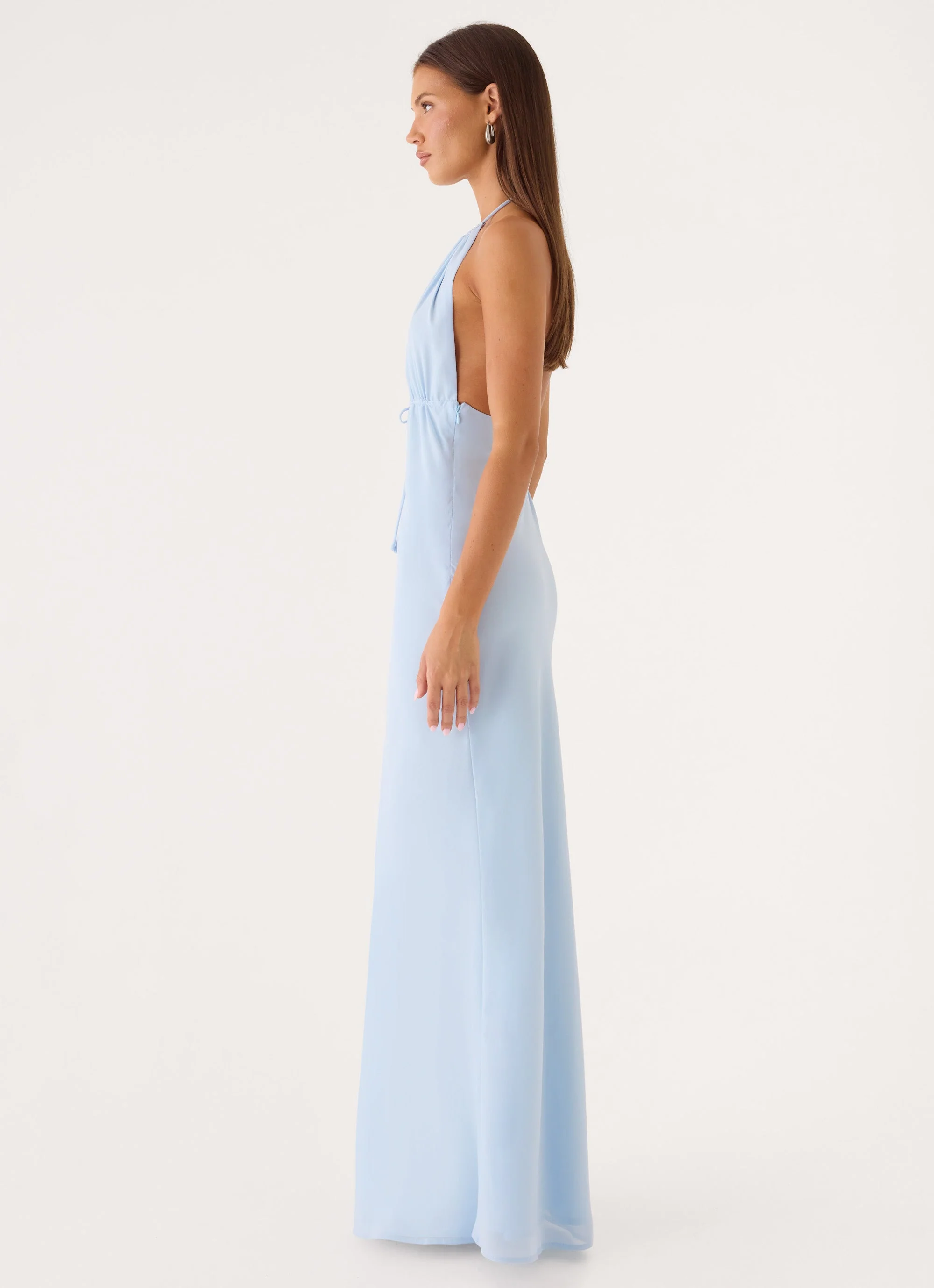 Mariana Maxi Dress - Soft Blue - luluinthesky