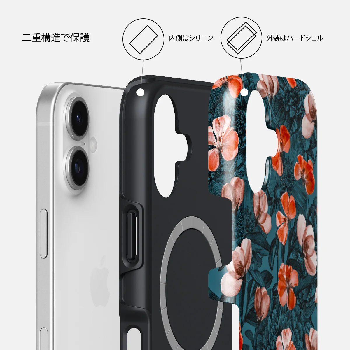 No Rain No Flowers - iPhone 17 ケース