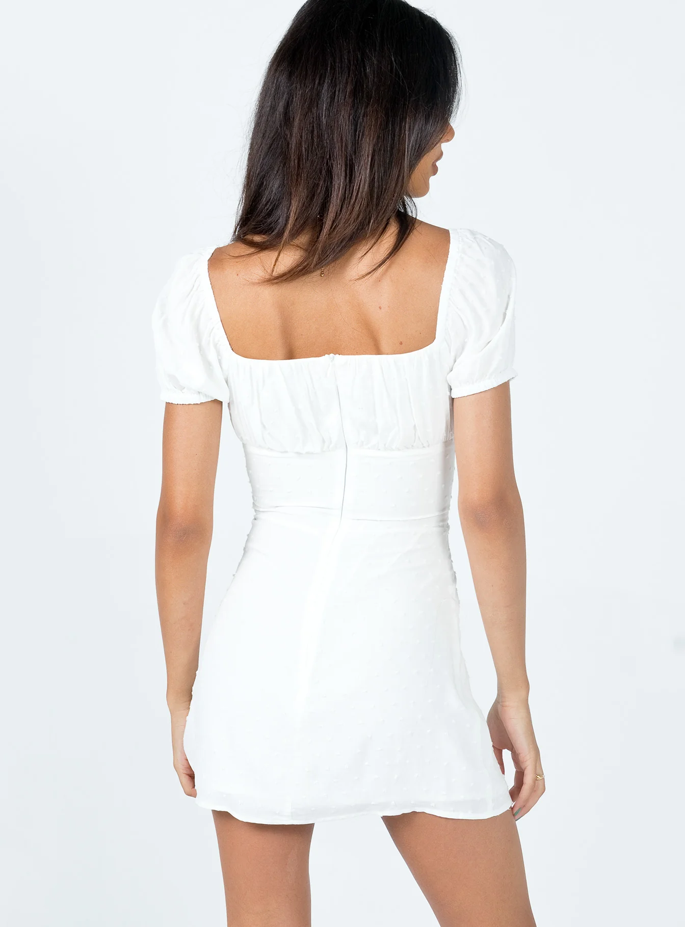 Fauci Mini Dress White - luluinthesky