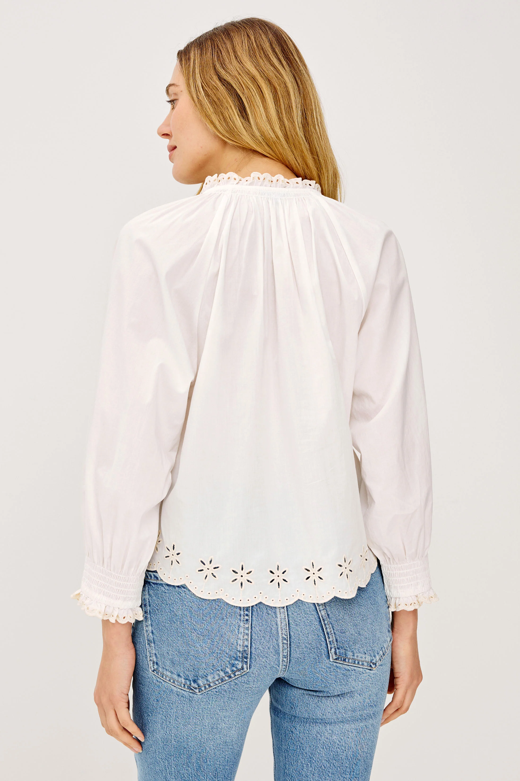 Mariah Shirt - Oat Embroidery