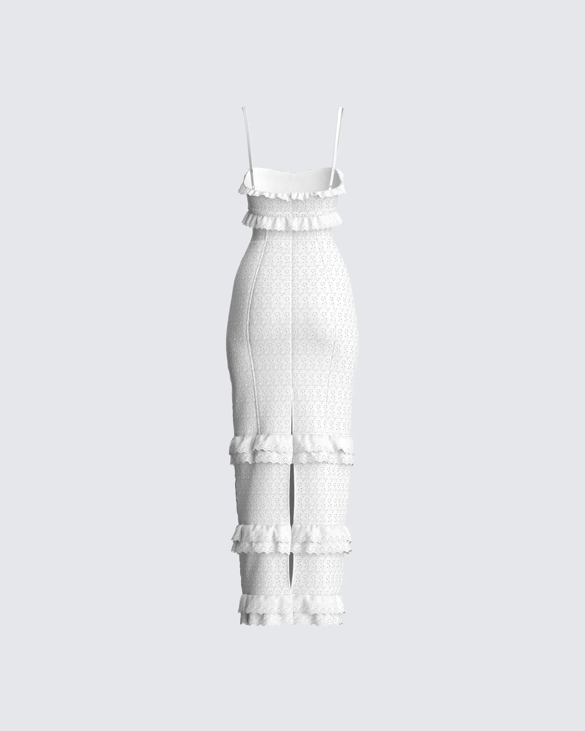 Juniper White Eyelet Maxi Dress