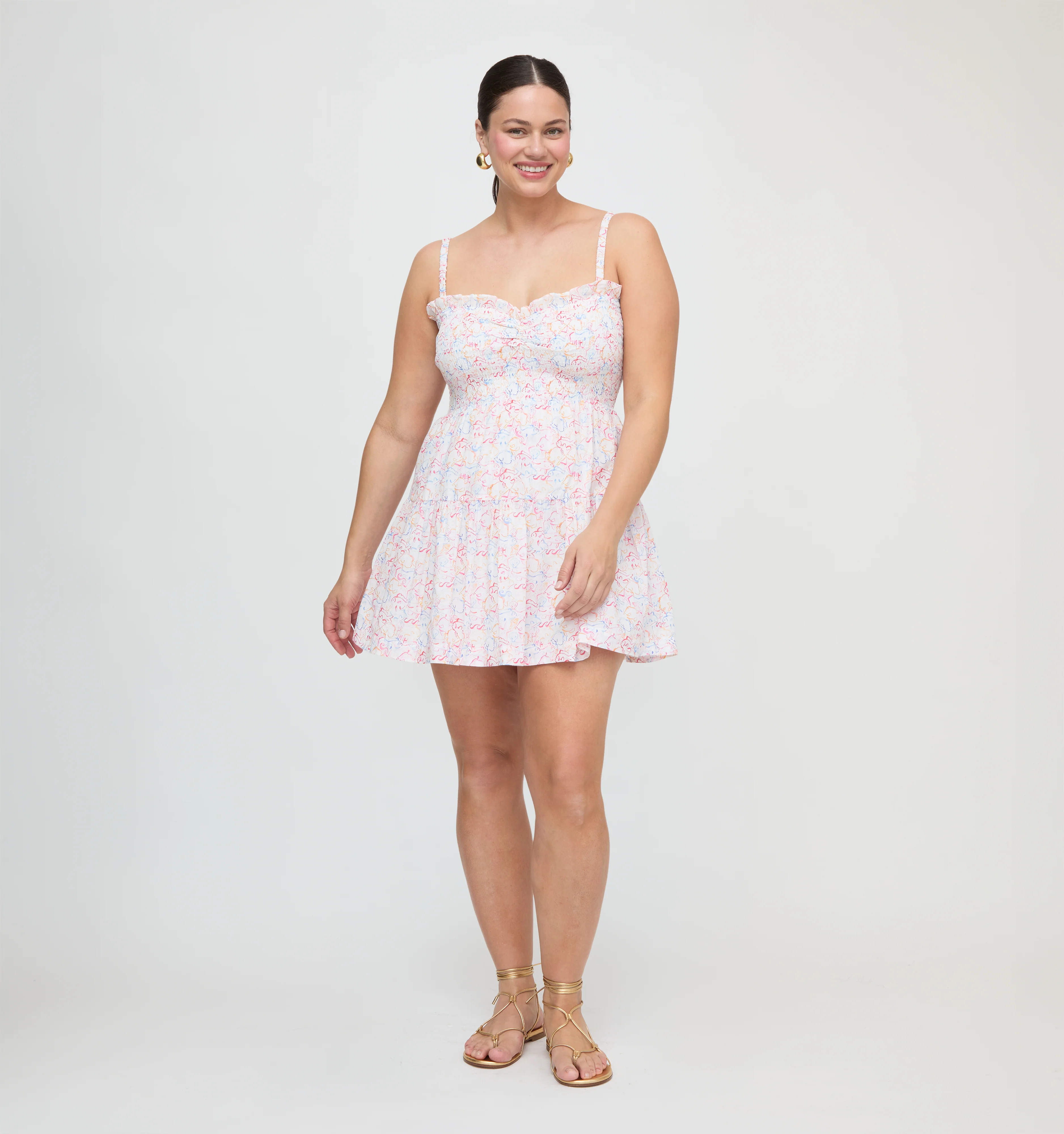 The Rebecca Mini Nap Dress - Camo Fish